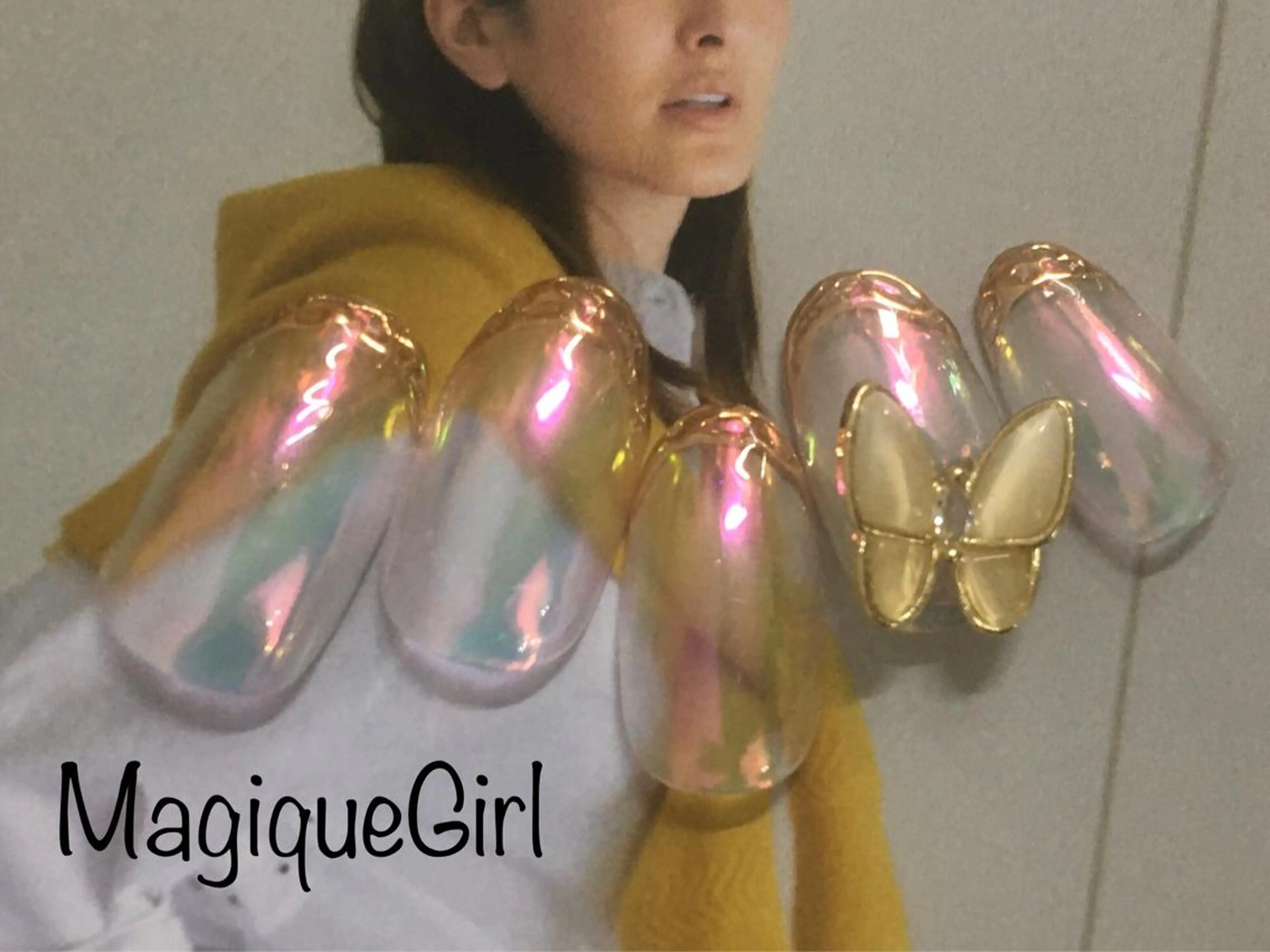ネイル アートネイル オーロラネイル 成人式 ドット フラワーネイル 🌸Nail&Eye KAKU🌸のネイルデザイン