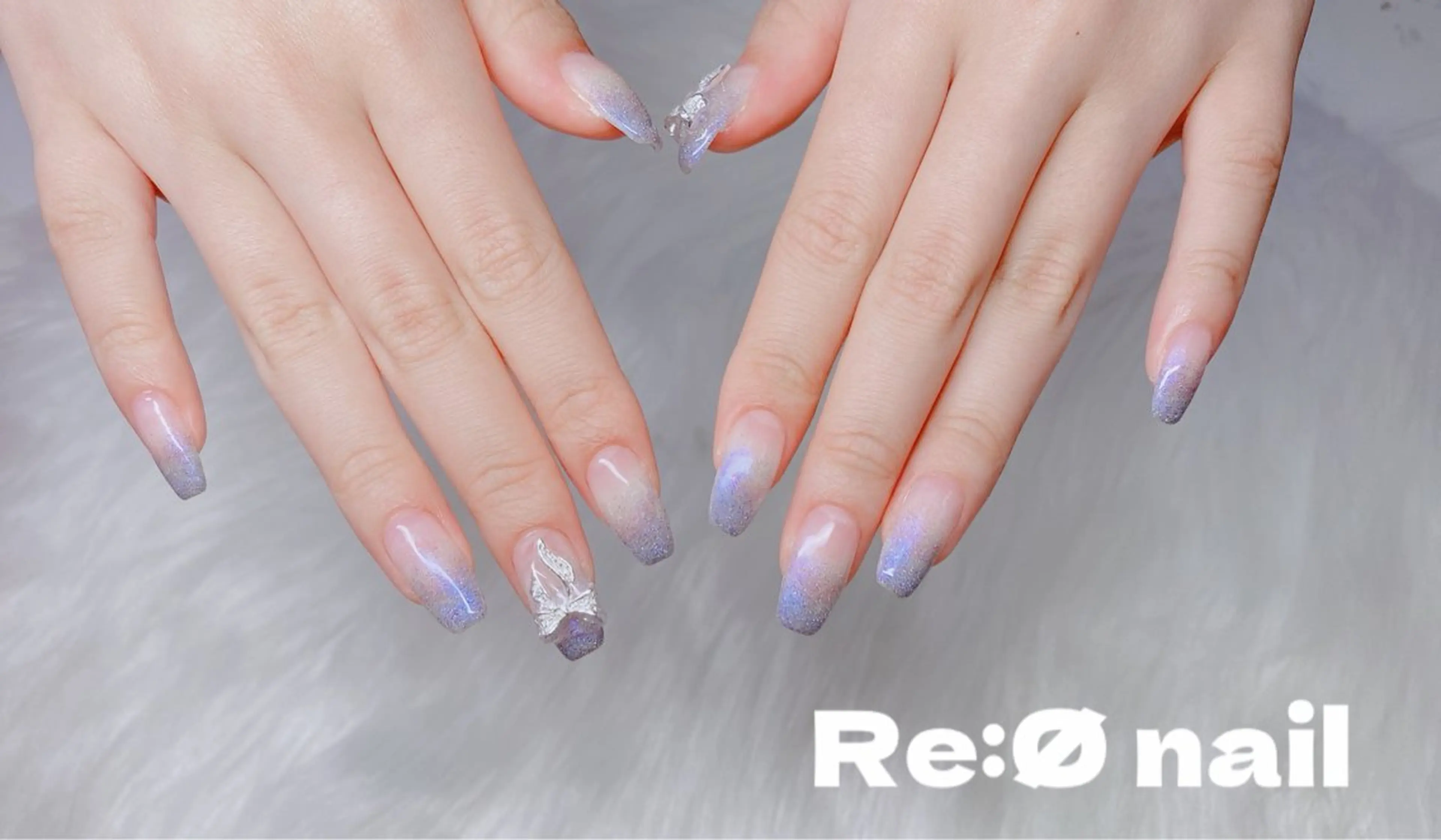 ネイル フラッシュネイル ハンドネイル Re:Ø nail 🩵TSUJIのネイルデザイン