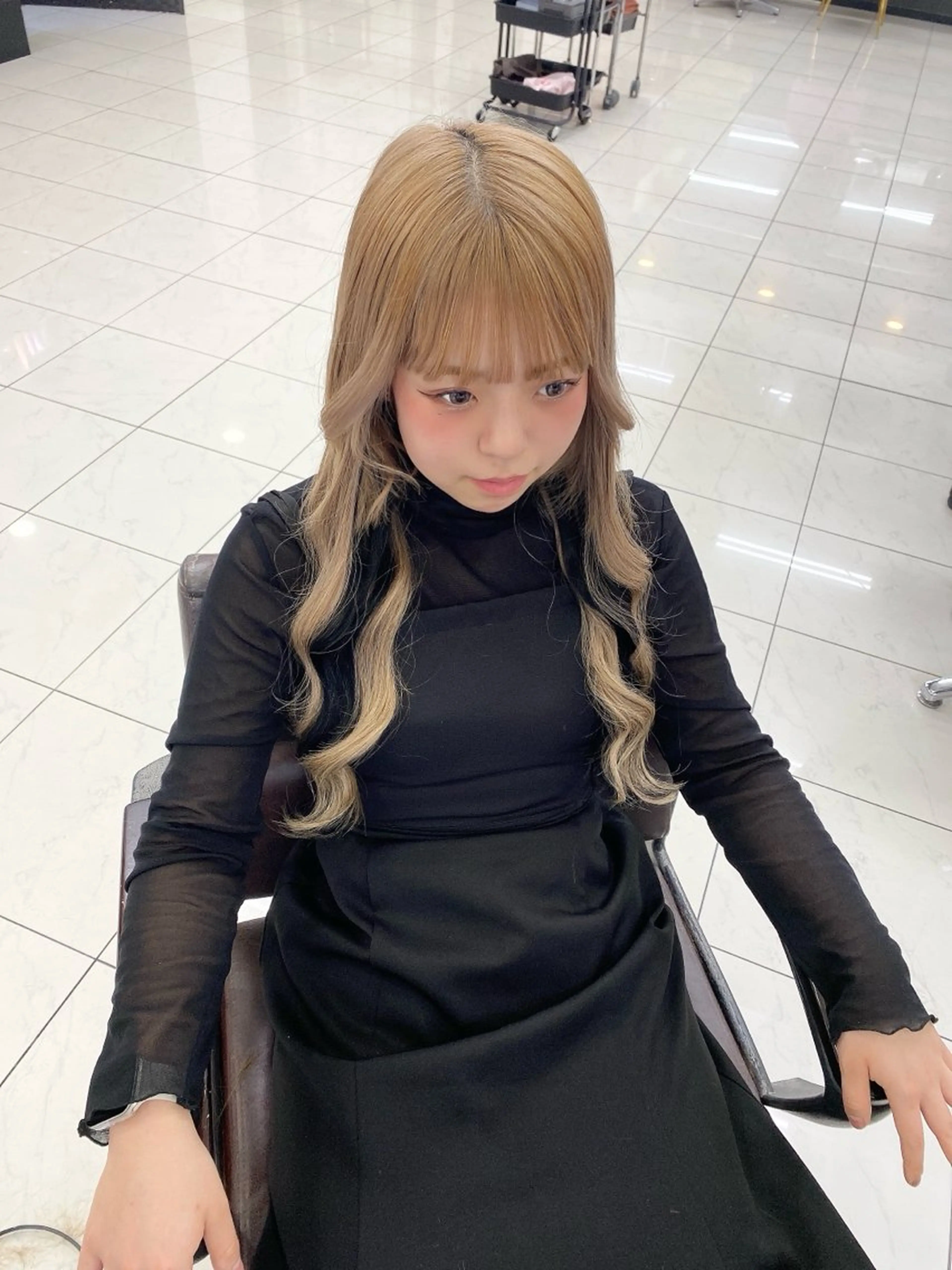 ロング カット ヘアカラー エクステ KAZU TACKYのヘアスタイル