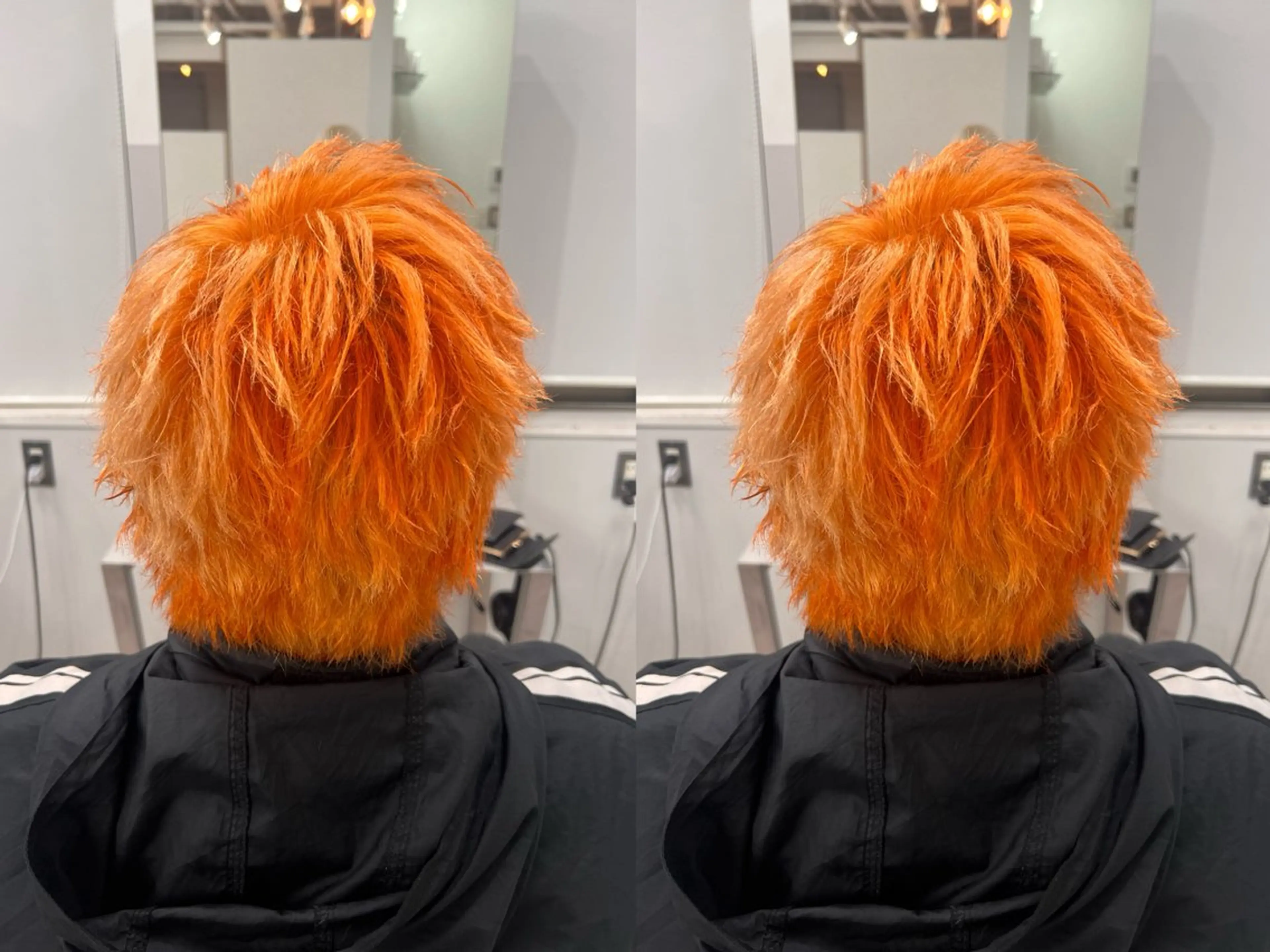 カラー ブリーチ ダブルカラー オレンジ ヘアカラー D.I.E.V.A  池袋東口所属・宮内 諒のヘアスタイル