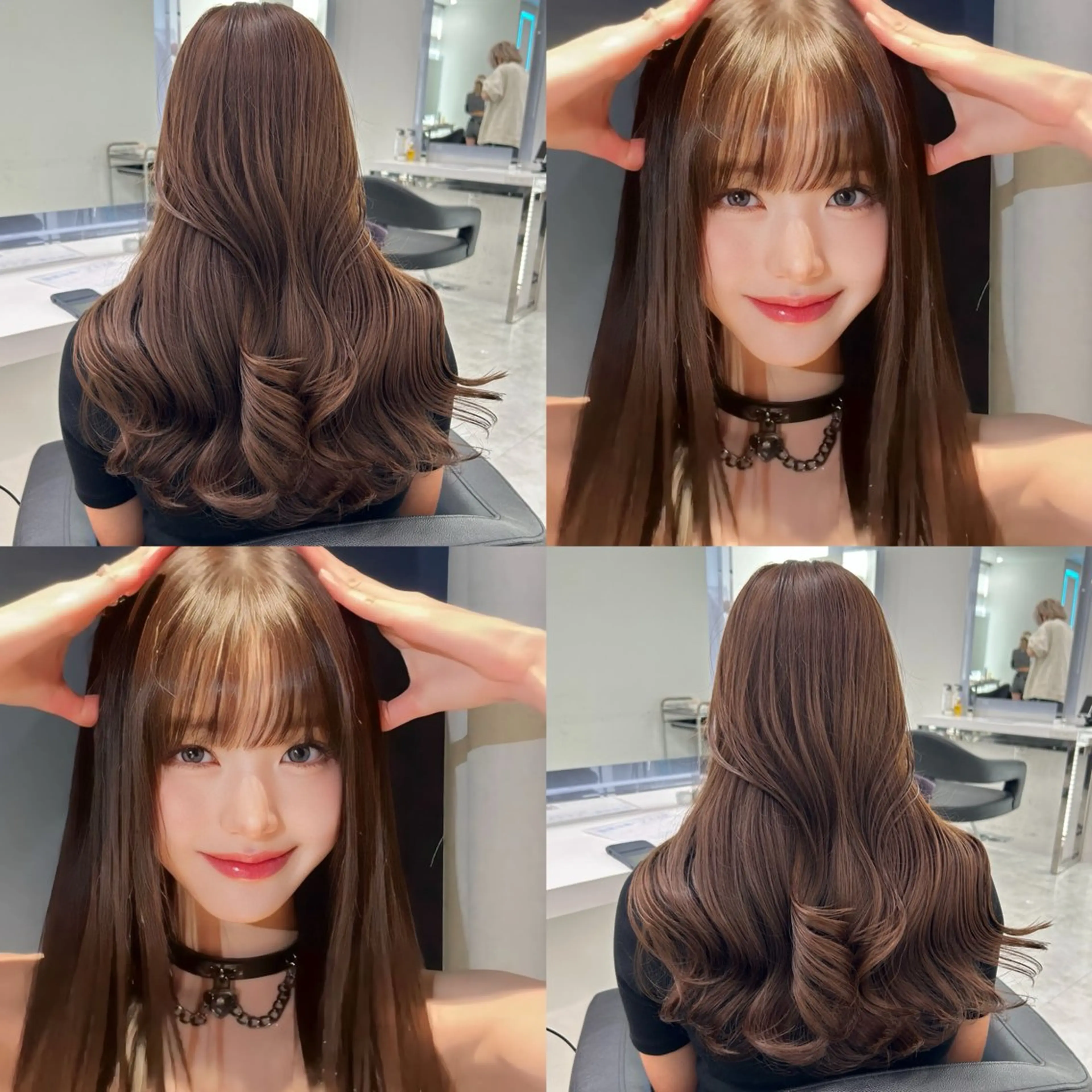 ロング カラー ブラウンカラー カット ヘアカラー トリートメント ヘアセット 💖透け感ベージュ KOTA💖のヘアスタイル