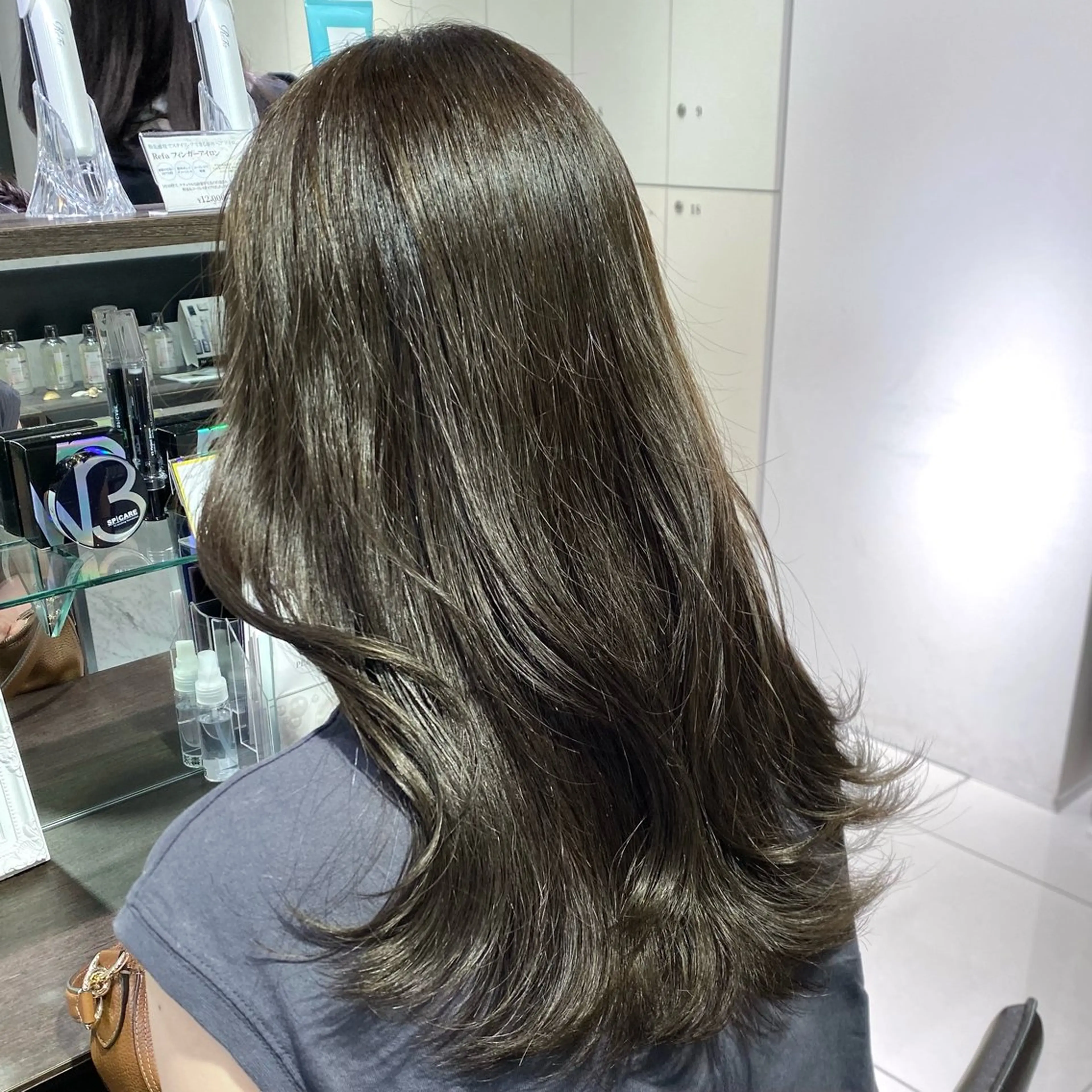 セミロング カラー ヘアアレンジ ヘアカラー ブリーチなしカラー /ベージュ/安形翔のヘアスタイル