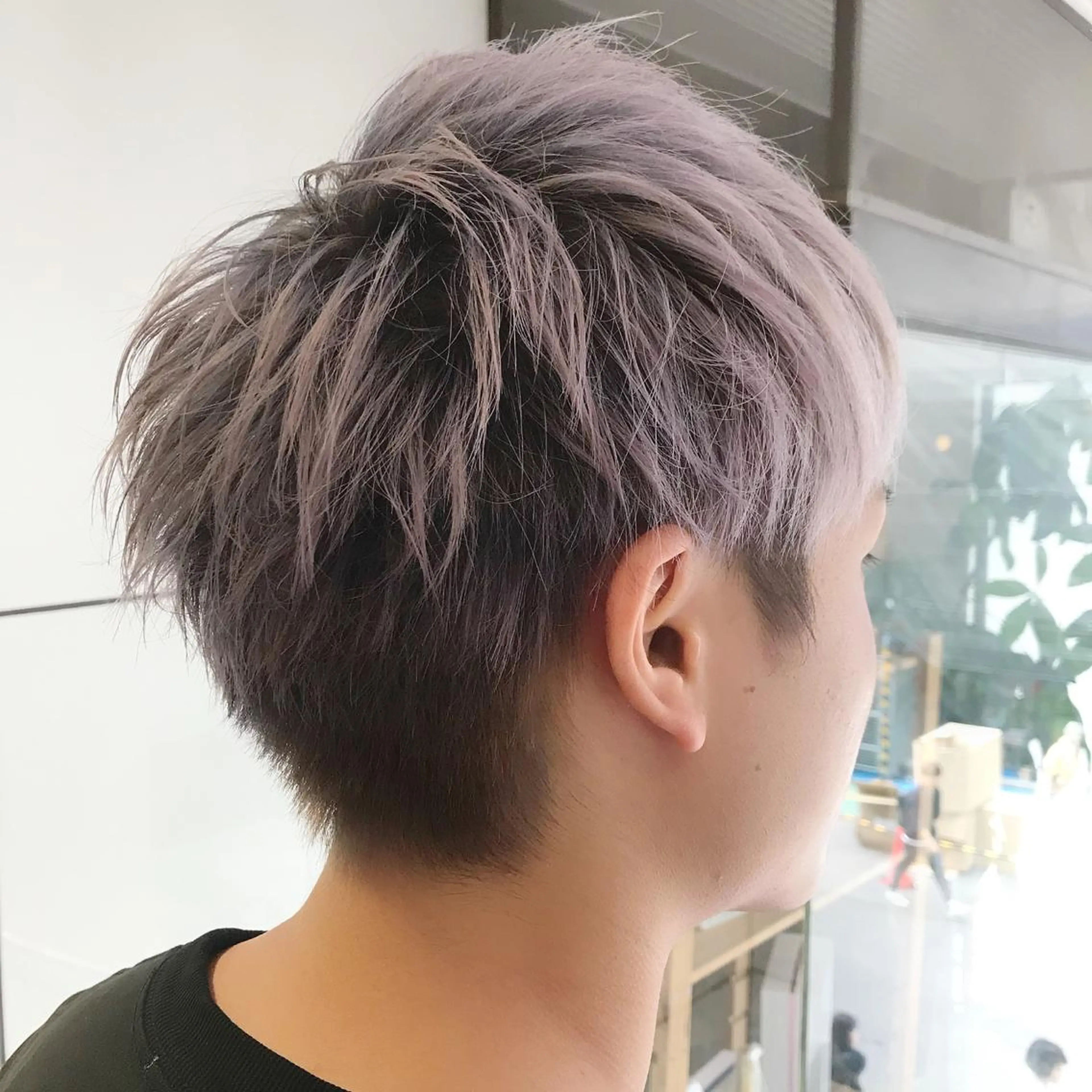 ショート カラー ヘアカラー トリートメント レイヤー/ベージュ カラー/ハシモトのヘアスタイル