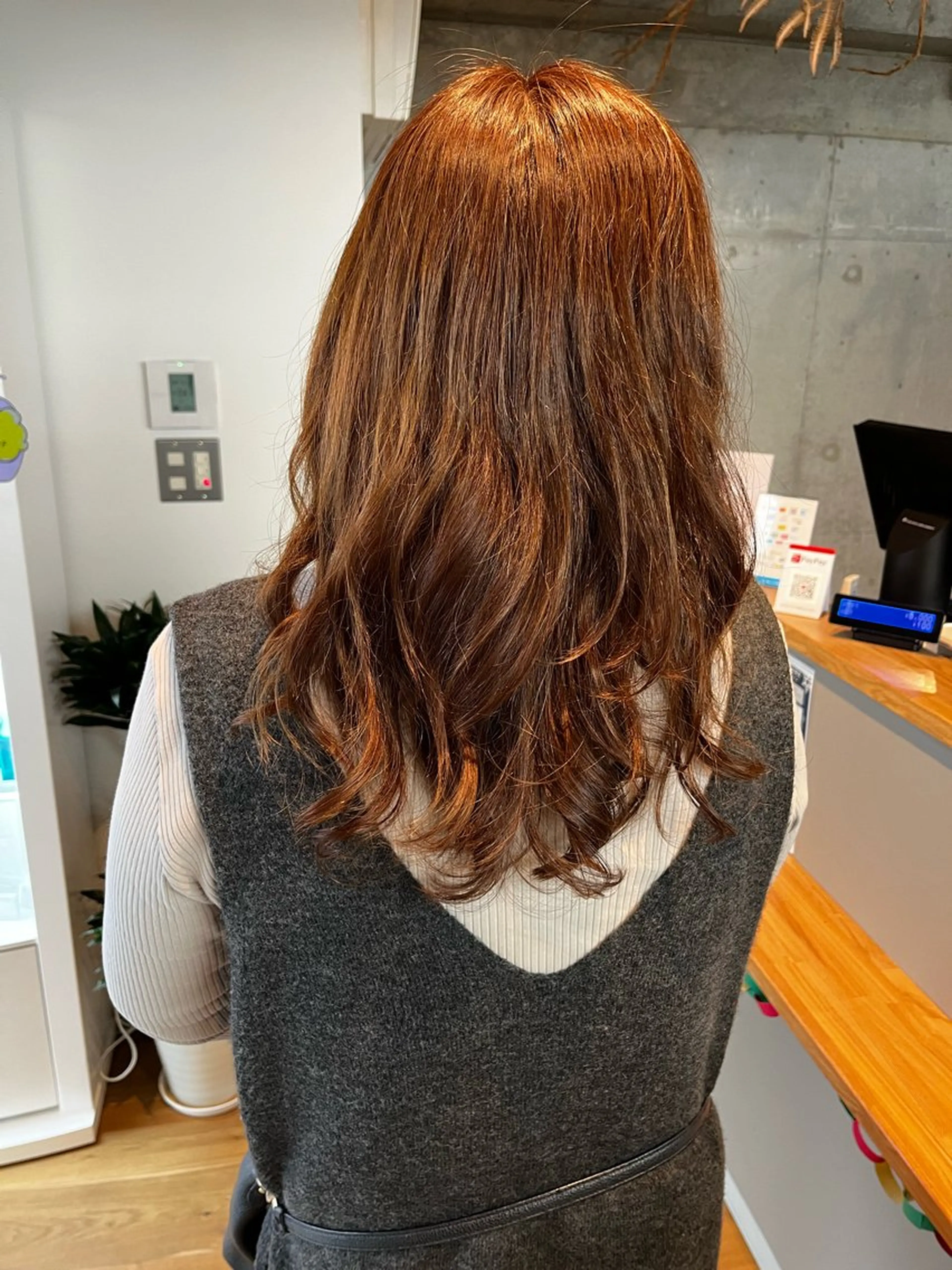 セミロング カット パーマ ROSSO Hair＆SPA  香椎宮前店所属・SHIINA 香椎宮前店のヘアスタイル