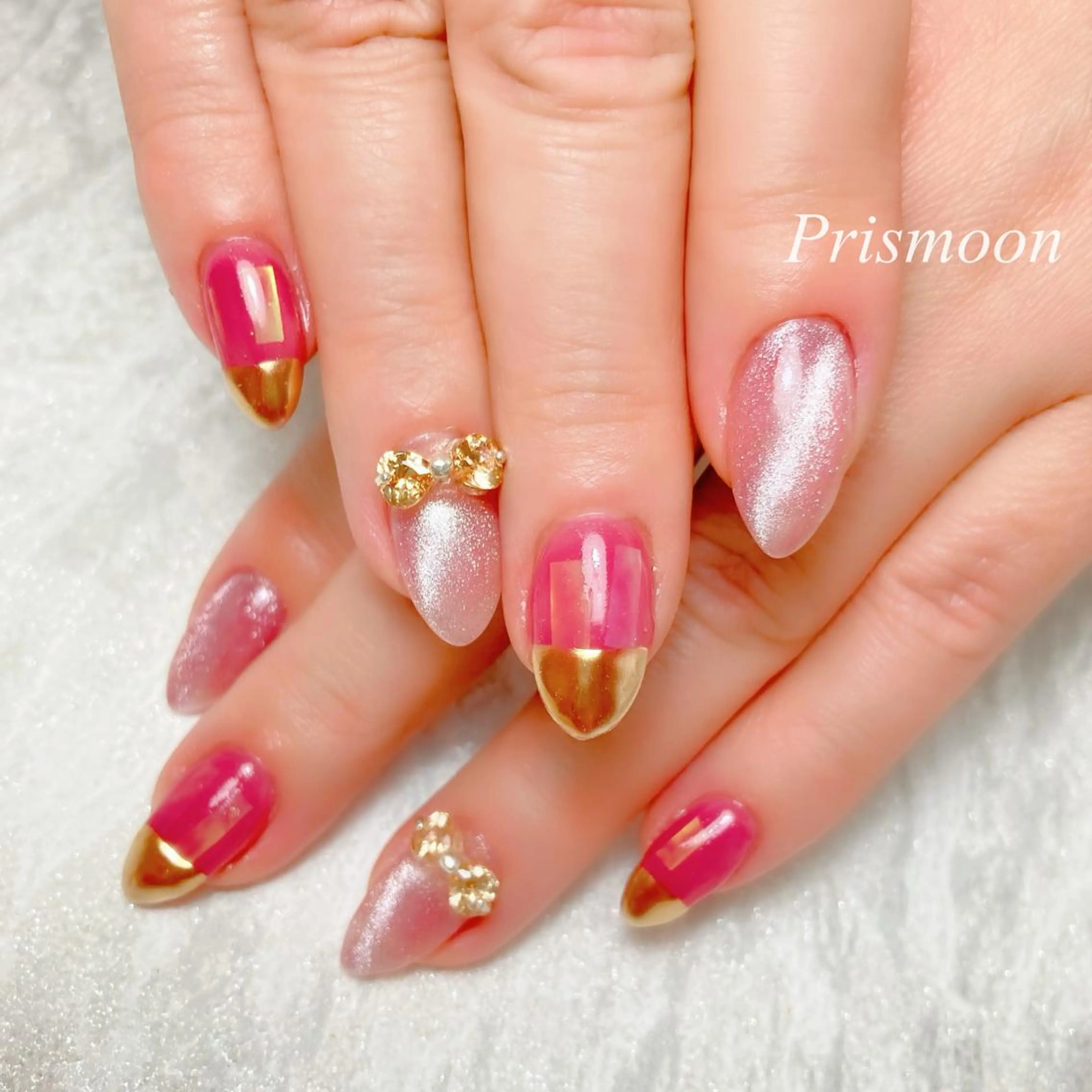 ネイル マグネットネイル ミラーネイル Prismoon  Nail所属・Prismoon Nailのネイルデザイン