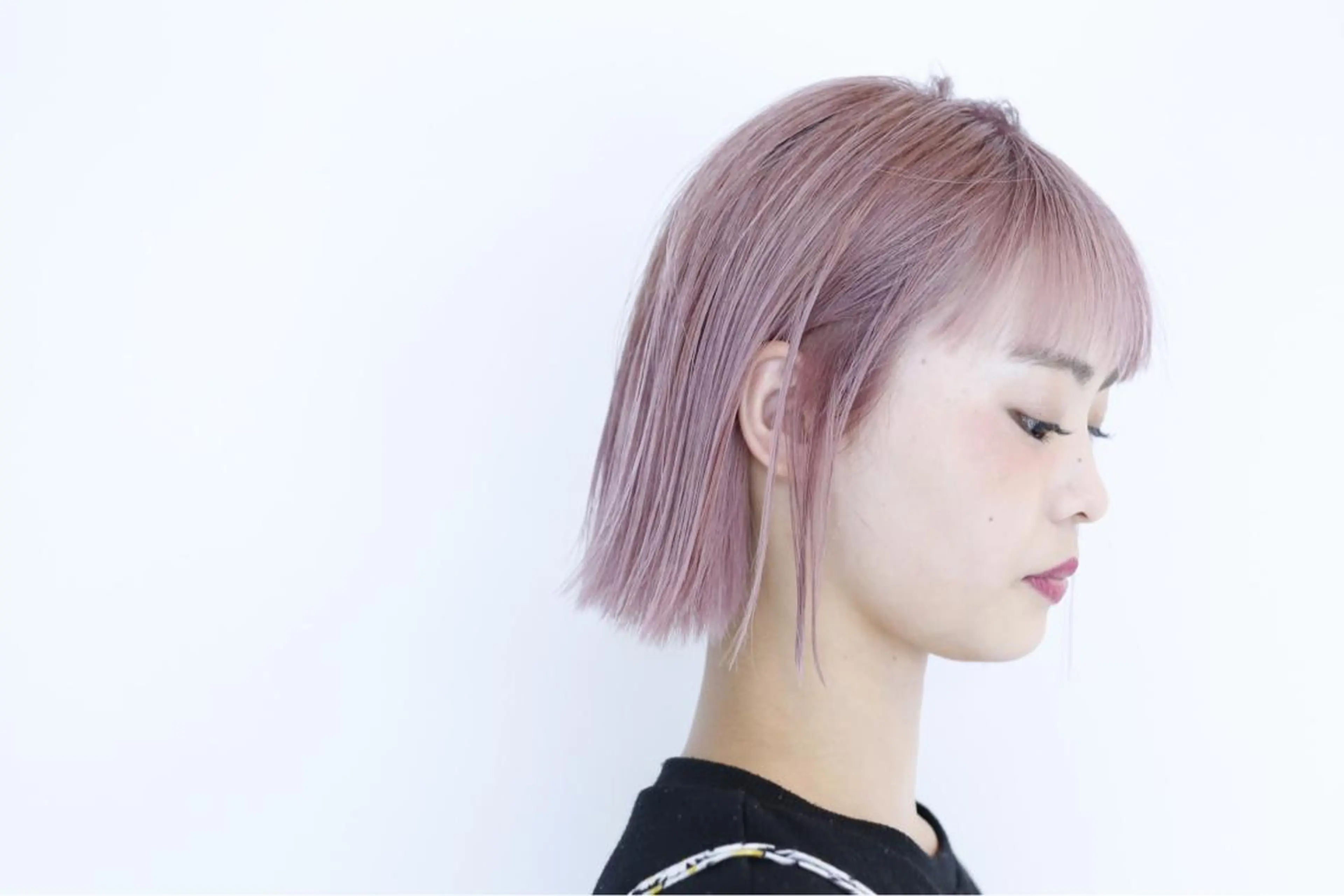 ミディアム カラー ピンクカラー ill.所属・ill［イル］大須 ダブルカラー髪質改善のヘアスタイル
