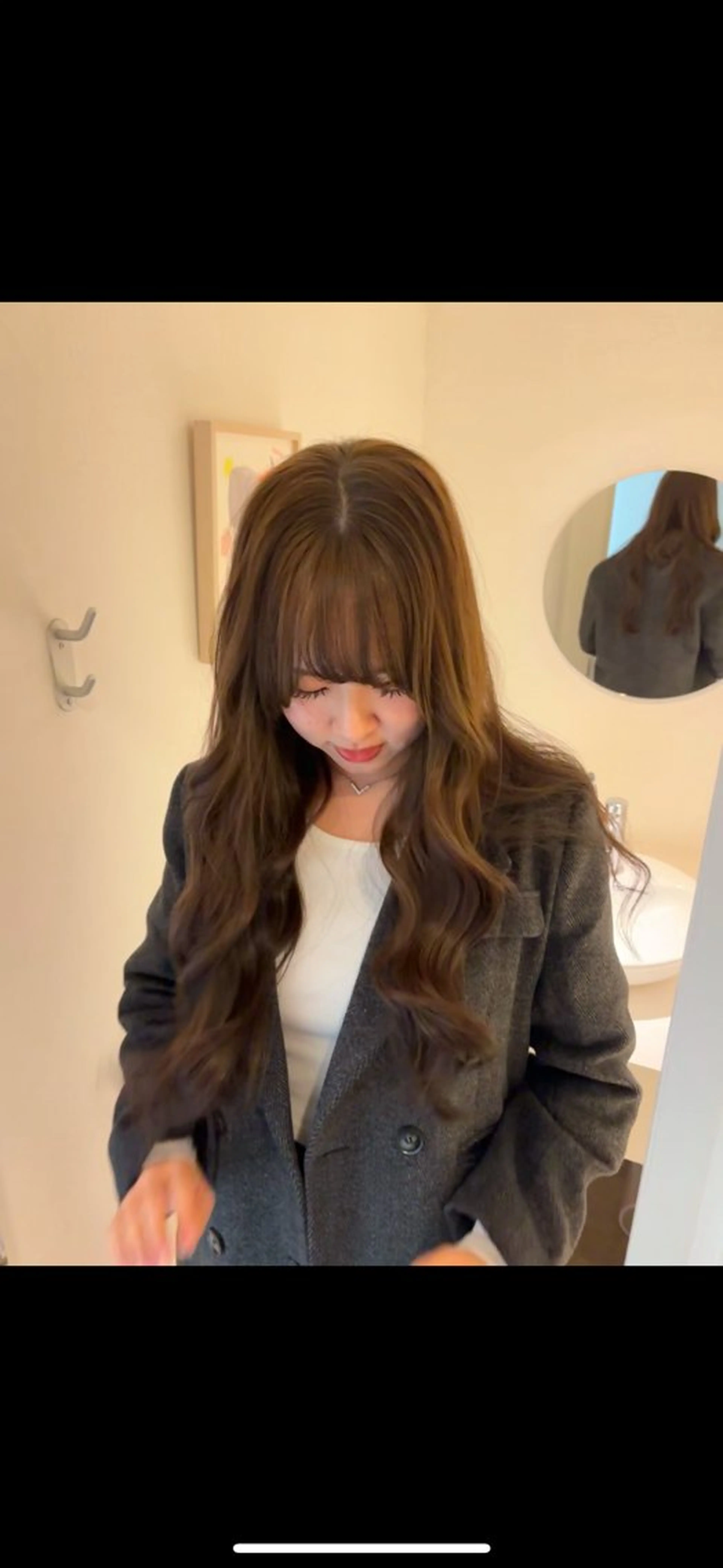 ロング カラー ヘアカラー トリートメント 暖色／ケアカラー 🍄Kurumi🍄のヘアスタイル