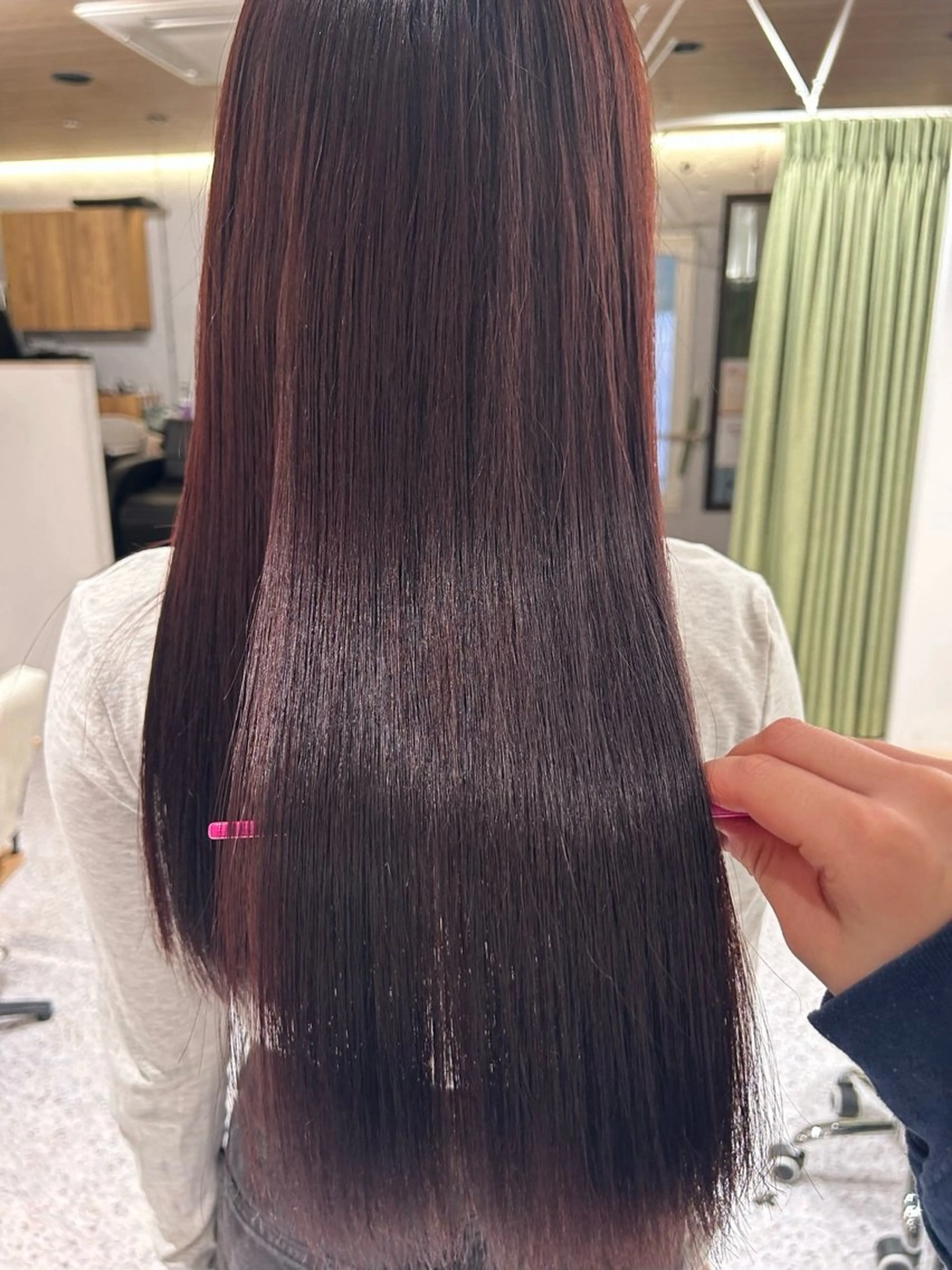 ロング 縮毛矯正 hair&eye🎀 /momoKaのマツエク・マツパデザイン