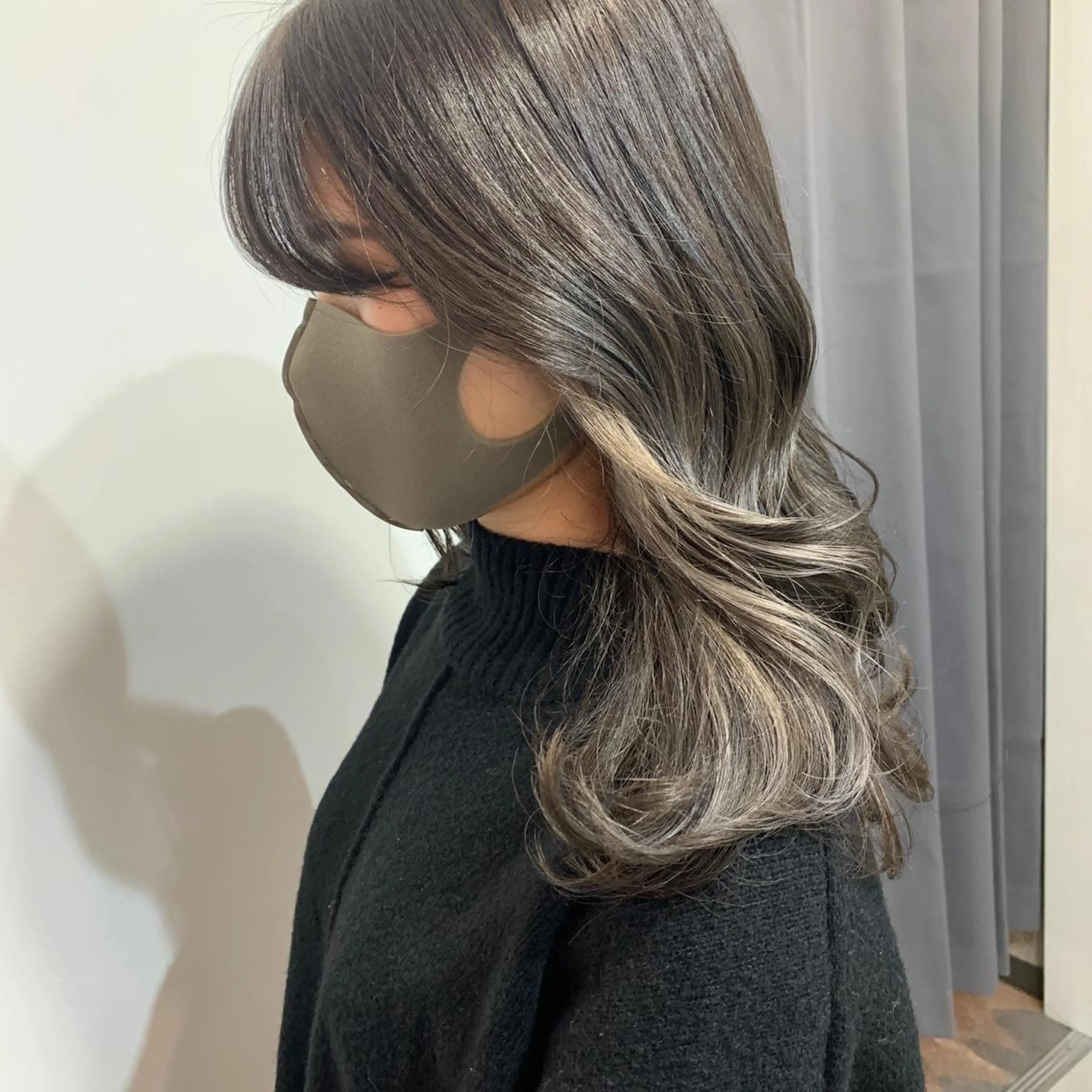 セミロング カラー カット ヘアカラー HARUKA韓国ヘア /Luana梅田のヘアスタイル