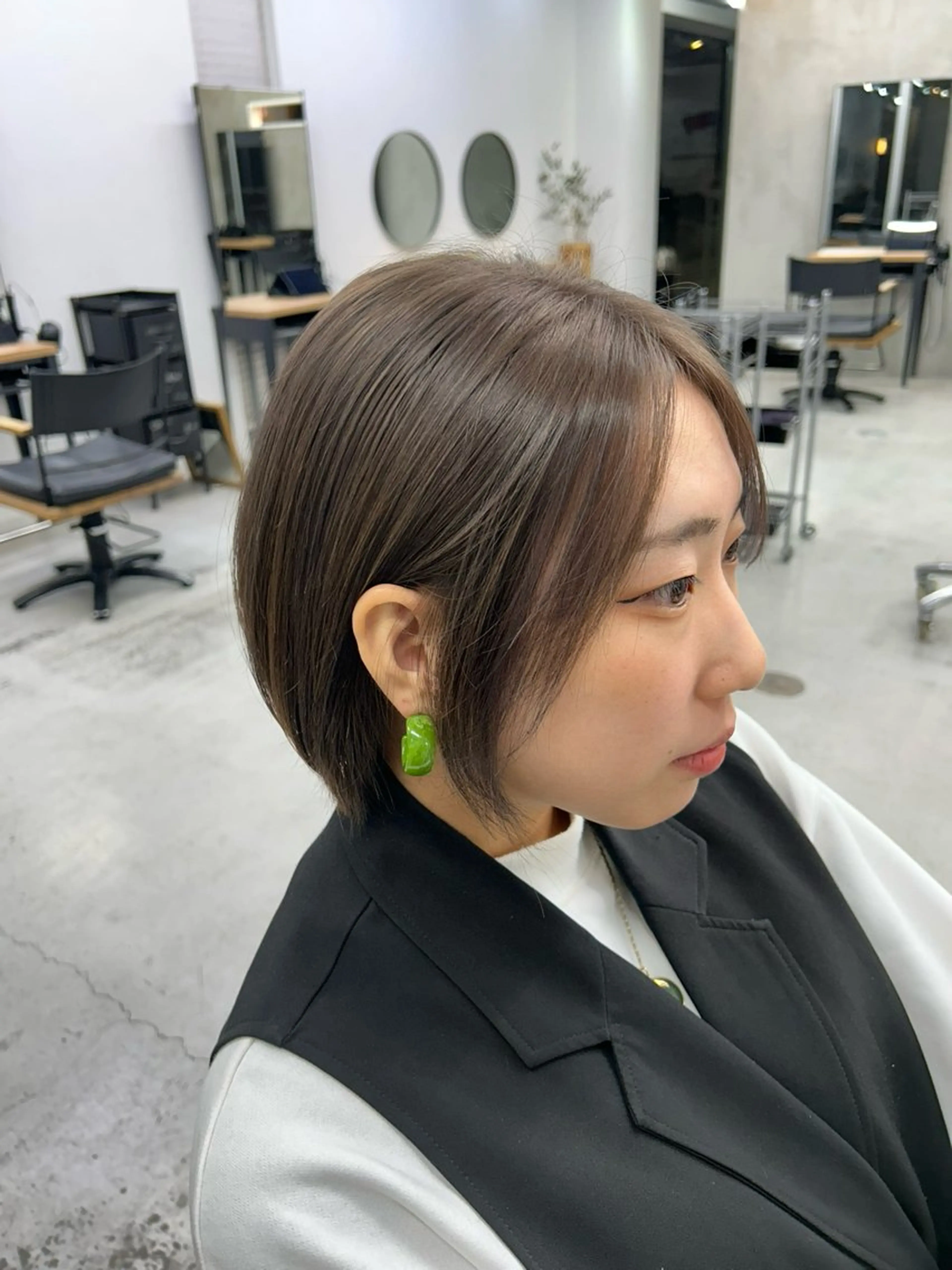 ショート カラー 🫐寒色系カラー 🫐ヤマナカリリカのヘアスタイル