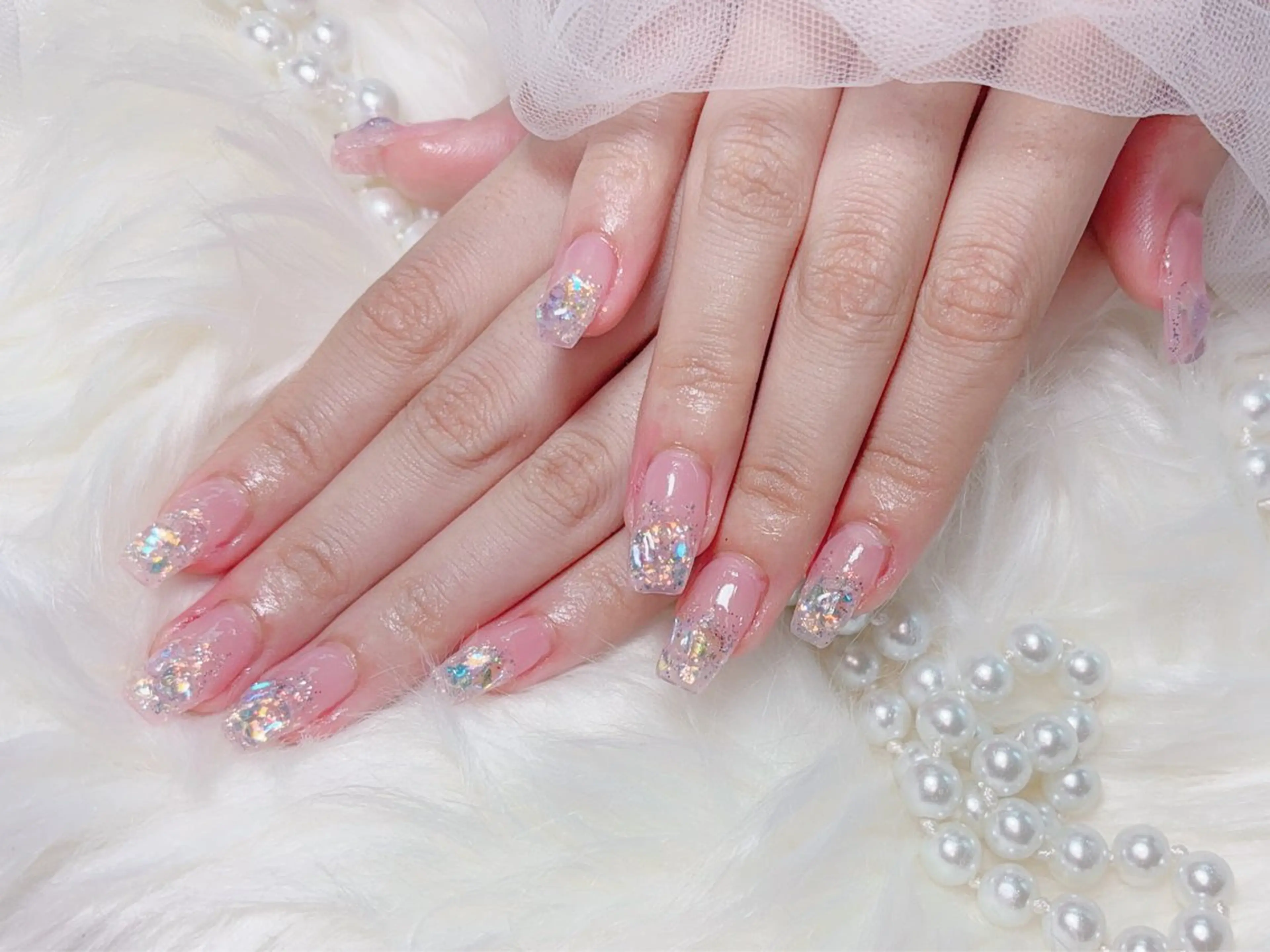 セミロング ハンドネイル Hanaai Salon新大久保店のネイルデザイン