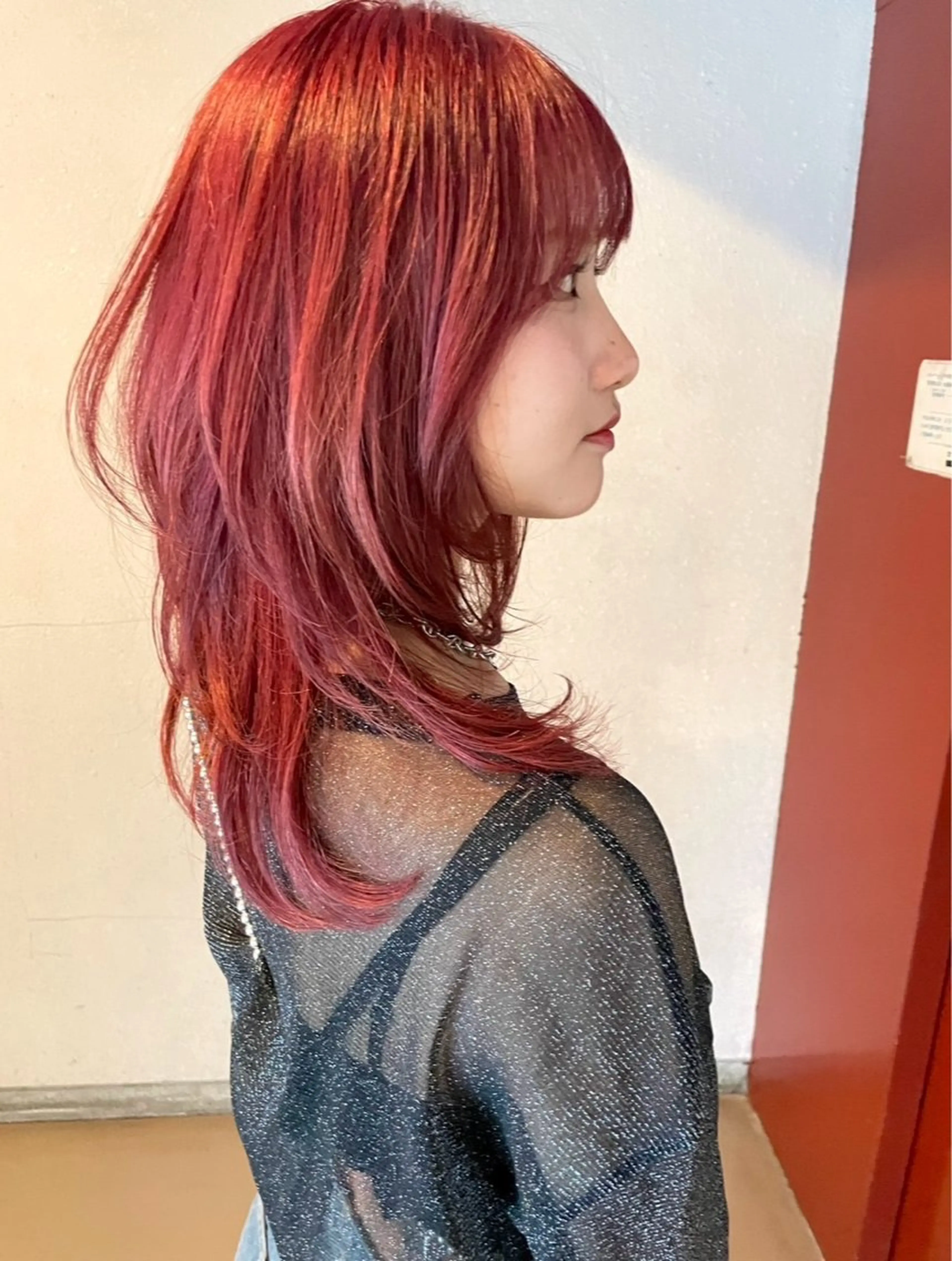 セミロング カラー vivre libre所属・仲村 真里奈のヘアスタイル