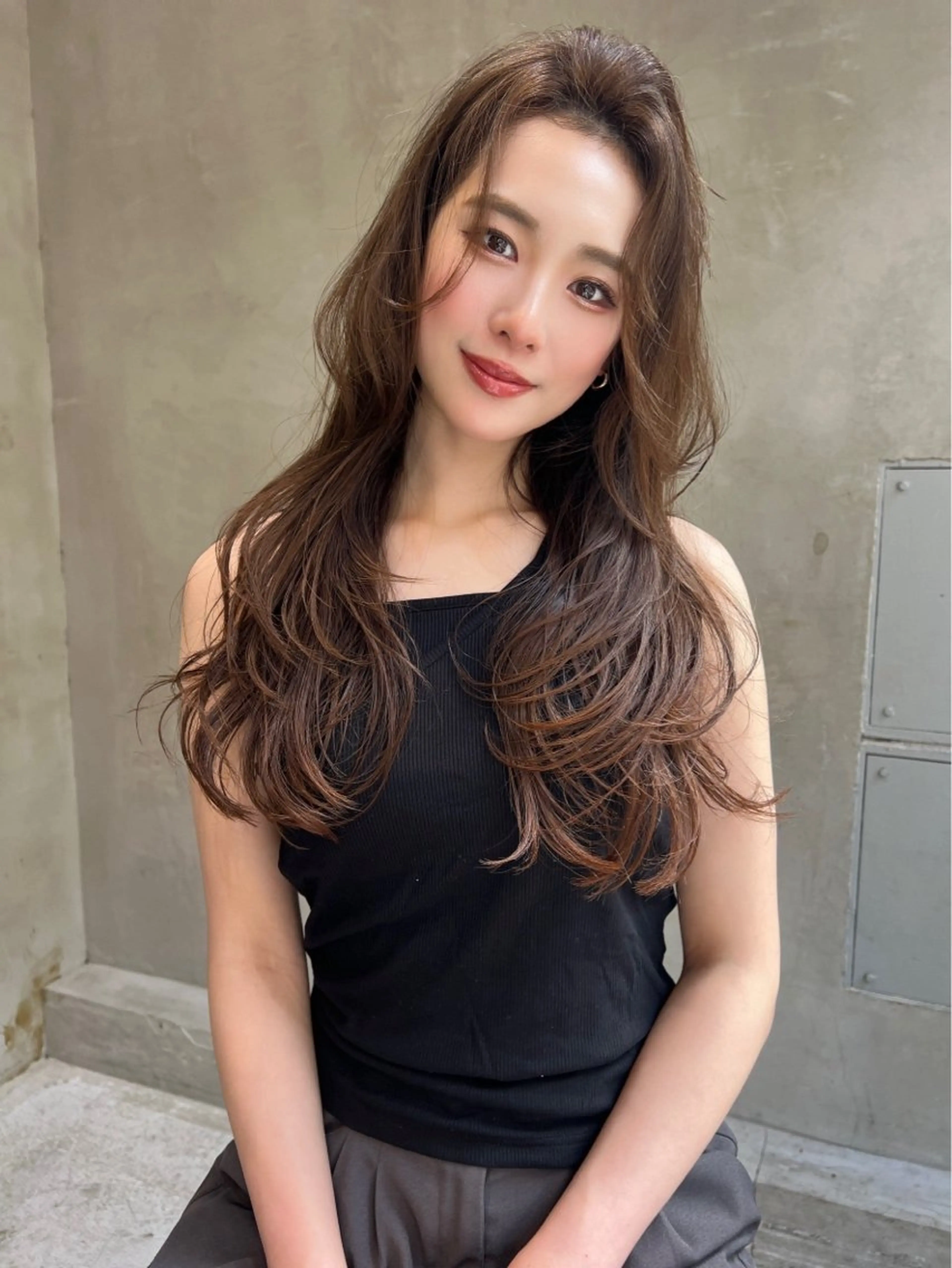ロング カラー ヘアカラー トリートメント ヘッドスパ ブリーチ　ハイトーン RIKUTOのヘアスタイル