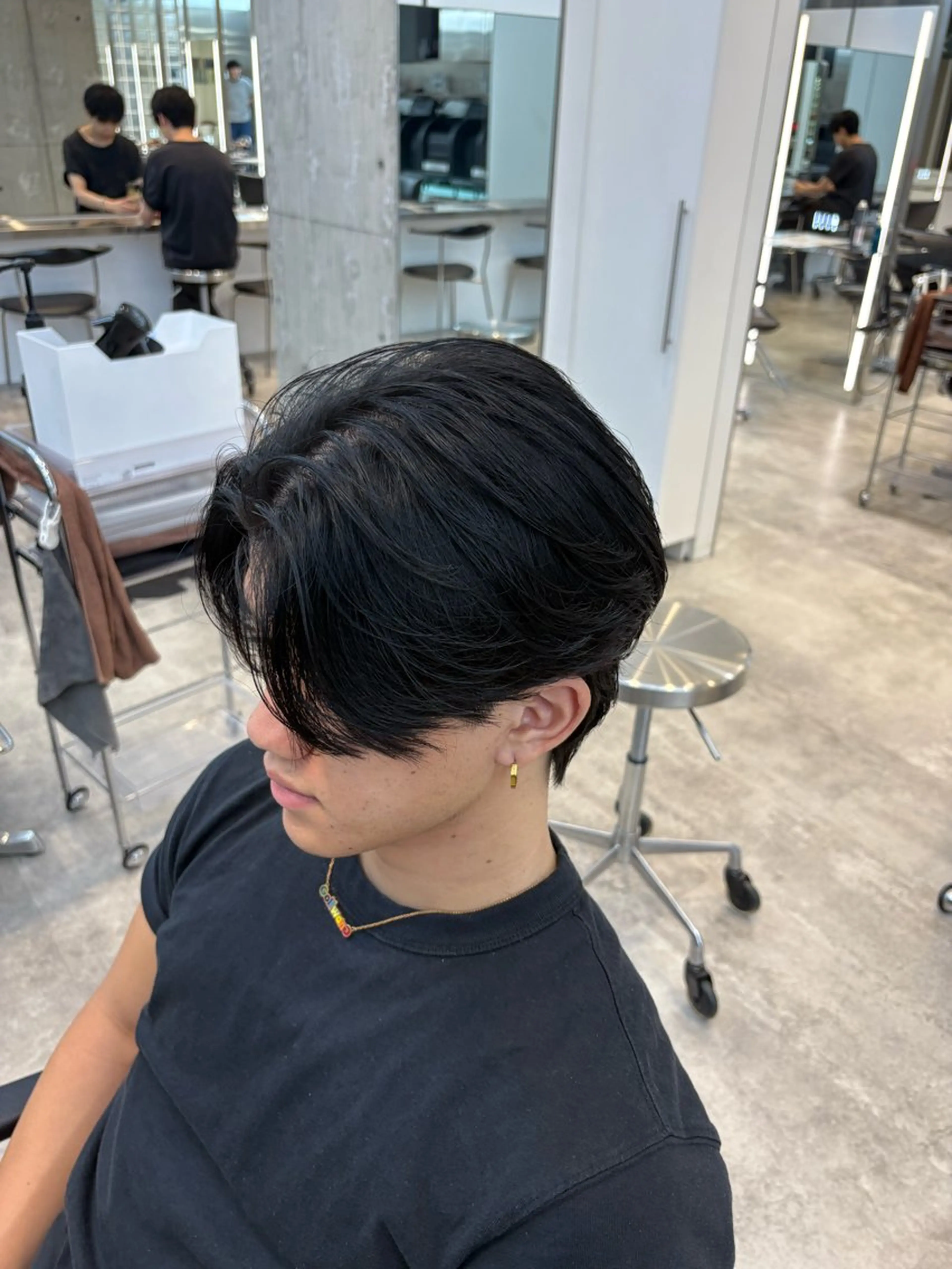 ショート パーマ ニュアンスパーマ メンズパーマ特化 園田 楓莉のヘアスタイル