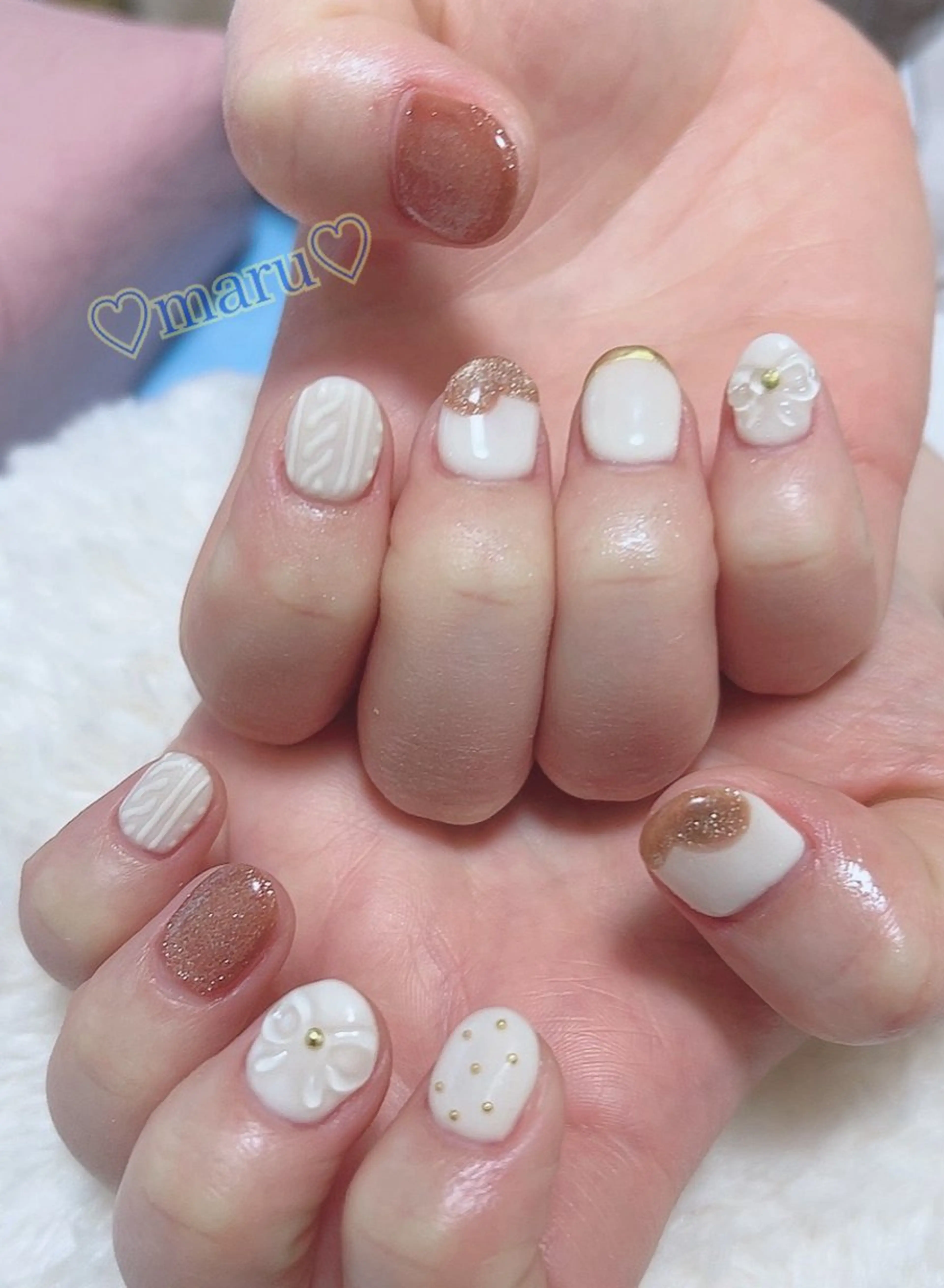 ネイル ハンドネイル フットネイル まるみ ♡のネイルデザイン