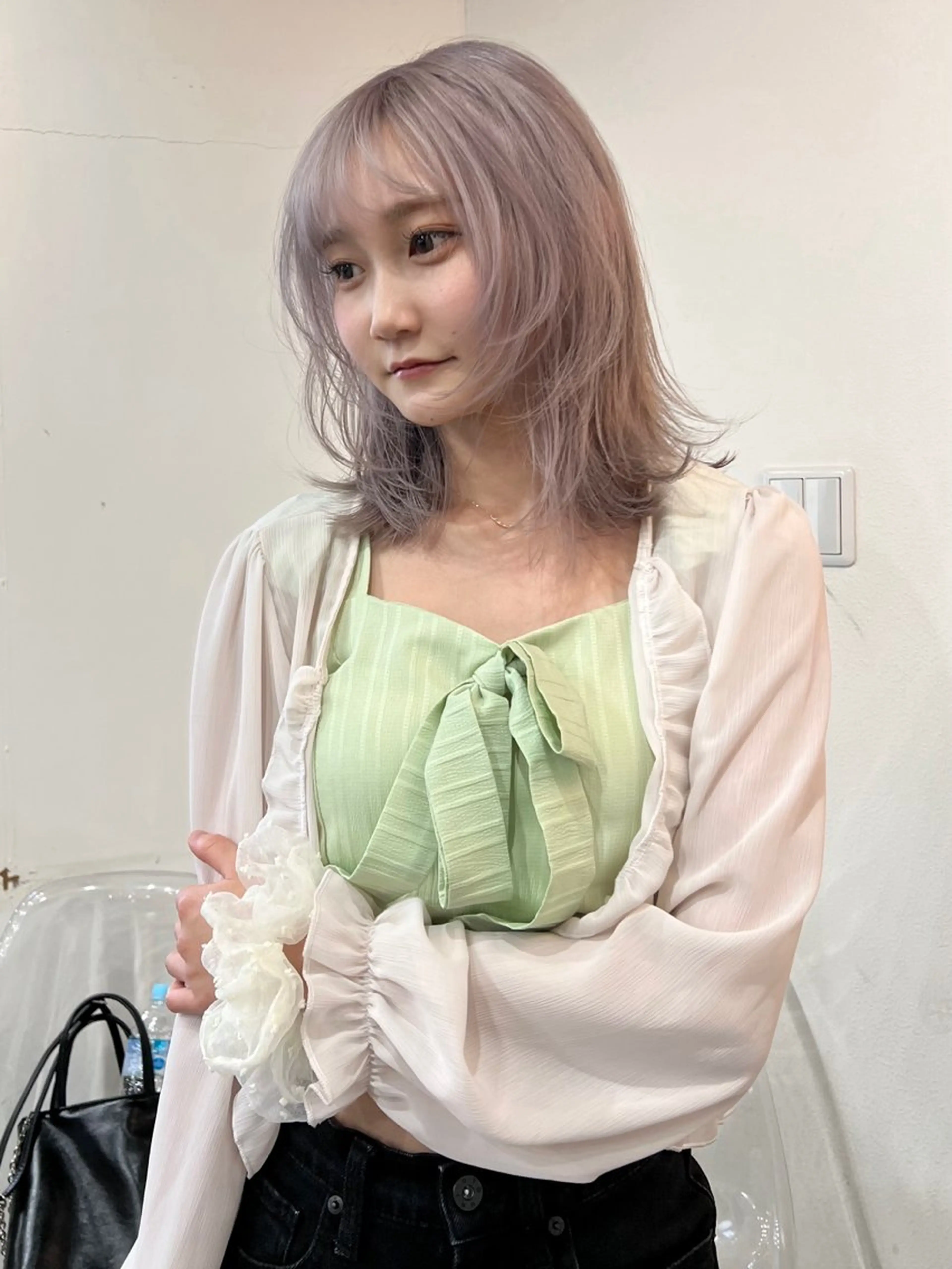 ミディアム ヘアカラー いざわりお /梅田/ブリーチのヘアスタイル