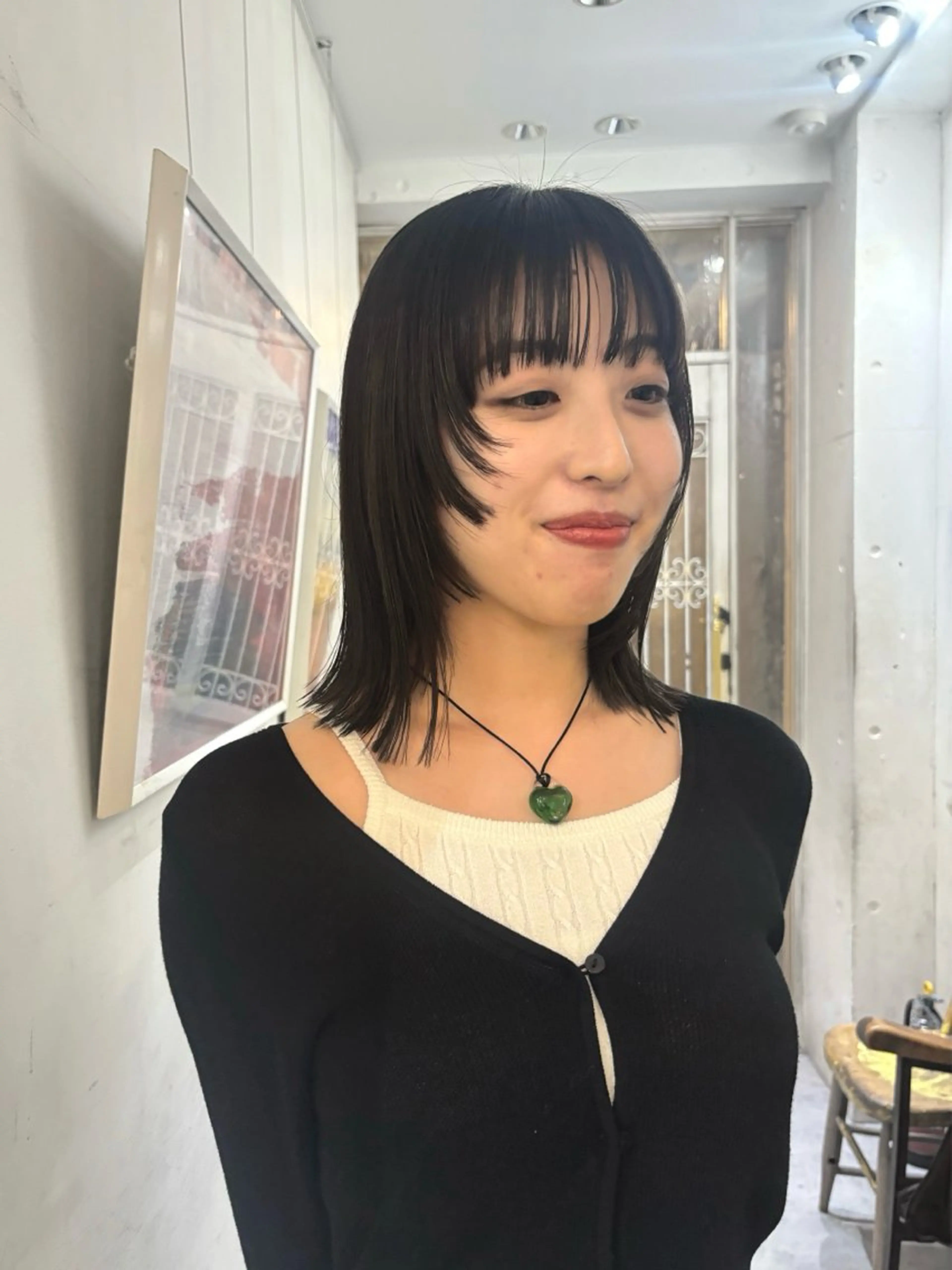 ミディアム カラー 顔まわりレイヤー レイヤーカット asuka/似合わせ /レイヤー/暖色のヘアスタイル