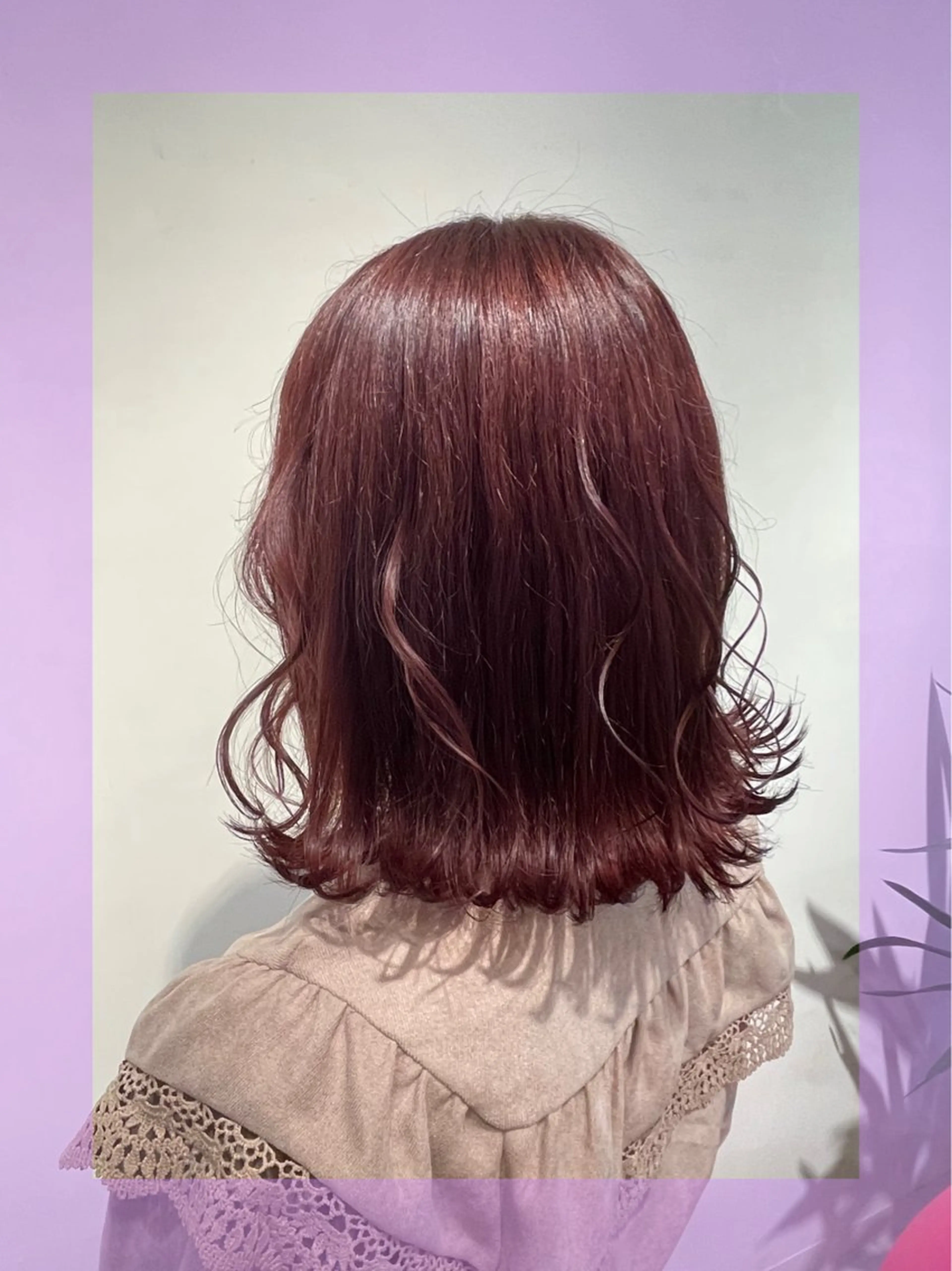 ミディアム カラー ヘアアレンジ ヘアカラー 🦄ブリーチ💜エク ステ💜MIU🦄のヘアスタイル