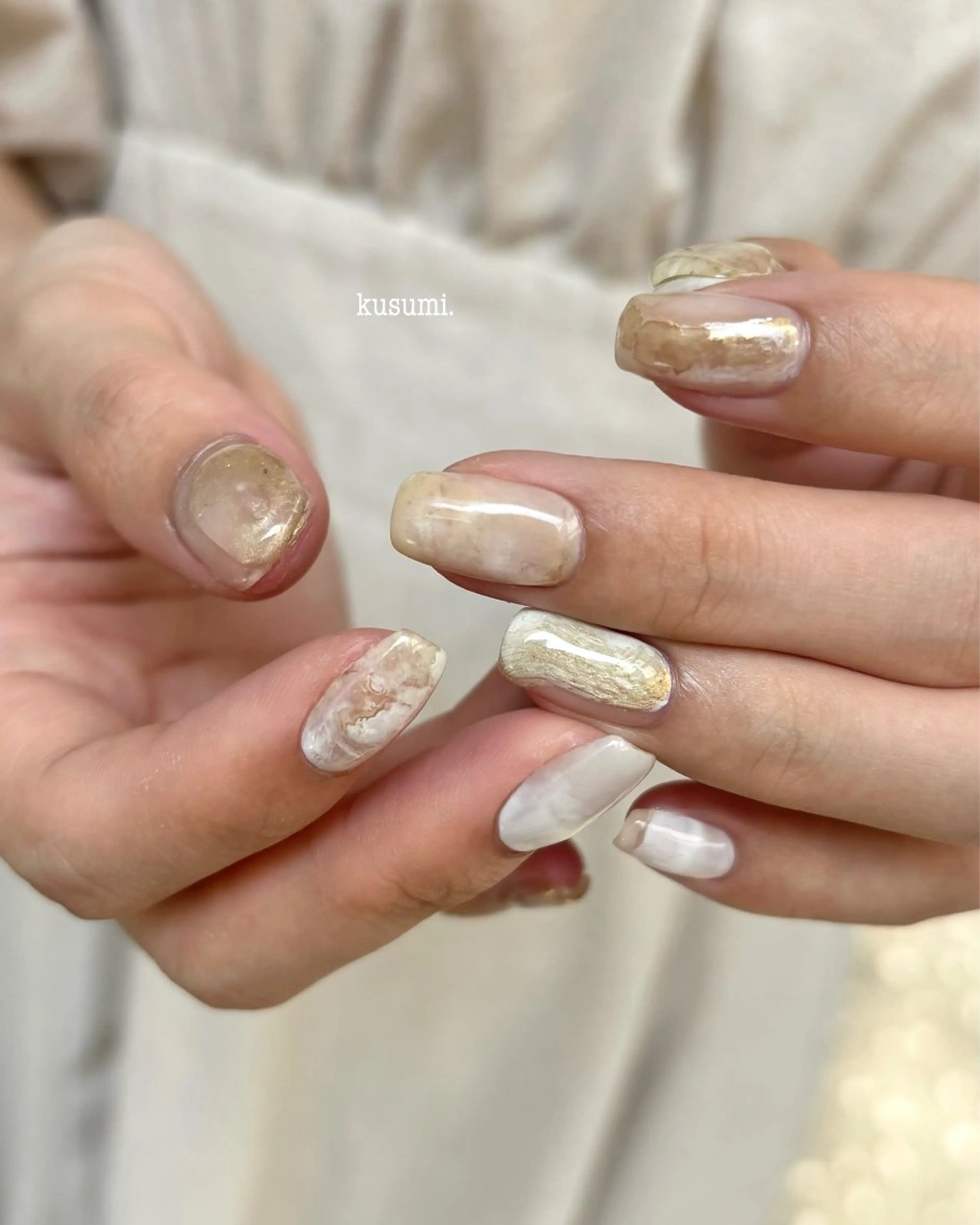 ネイル メンズネイル ニュアンスネイル ぷっくりネイル ハンドネイル kusumi.所属・kusumi. tatsuyaのネイルデザイン