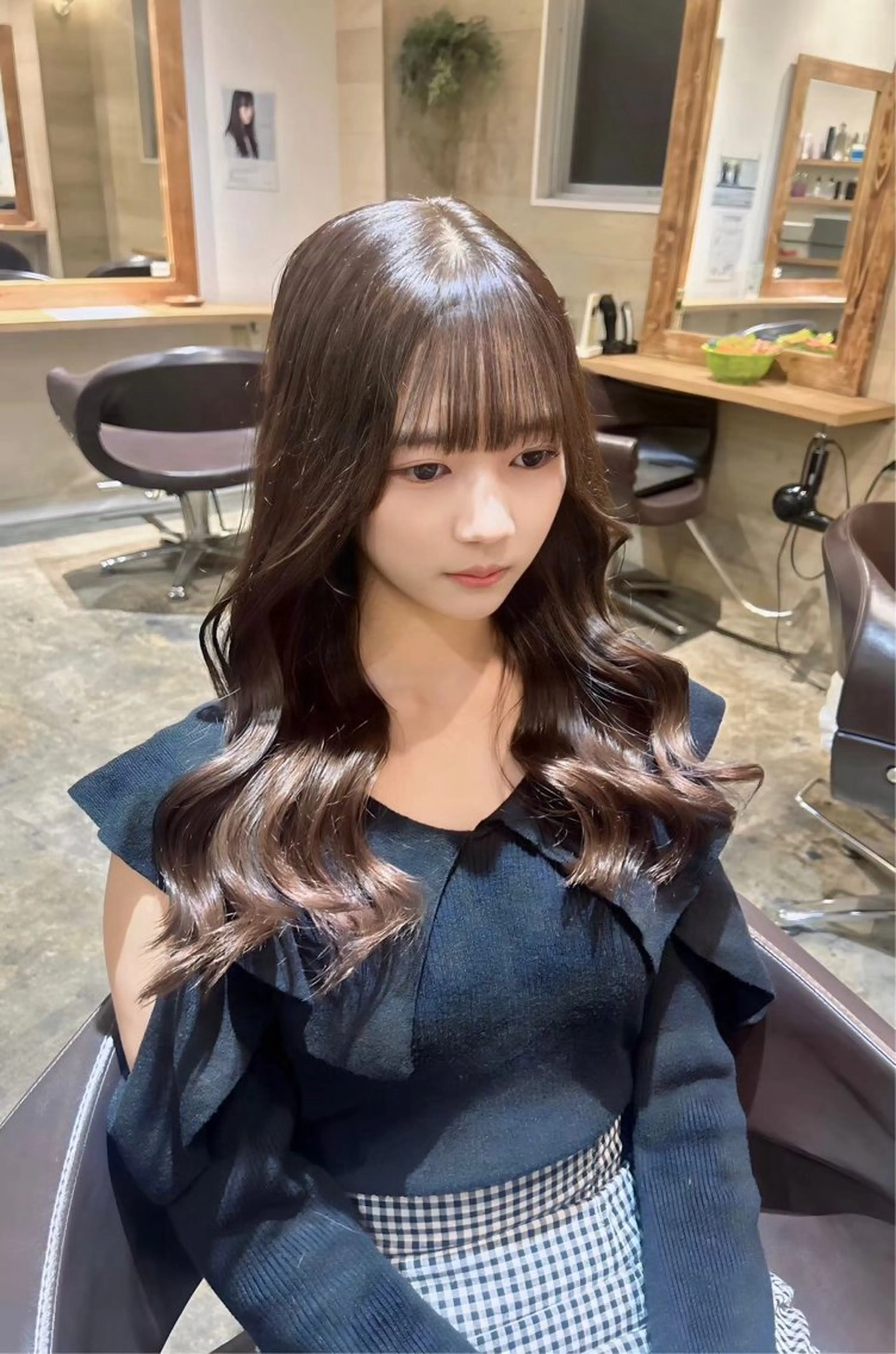 ロング カラー カット ヘアカラー トリートメント 💎髪質改善／艶髪 荻原💎のヘアスタイル