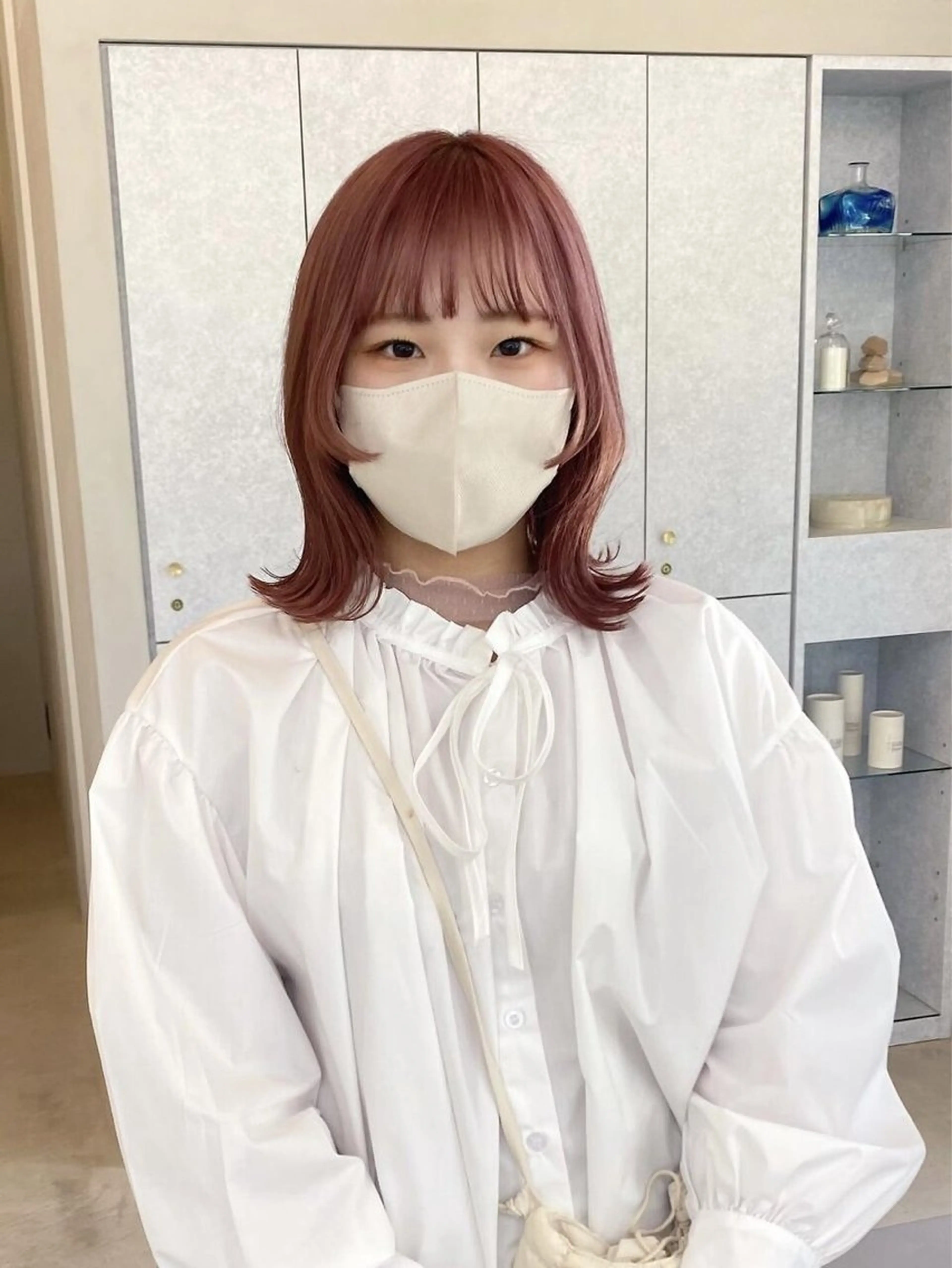 ミディアム カラー ヘアカラー トリートメント 🐰艶カラー🪙 美髪矯正/AYUNAのヘアスタイル