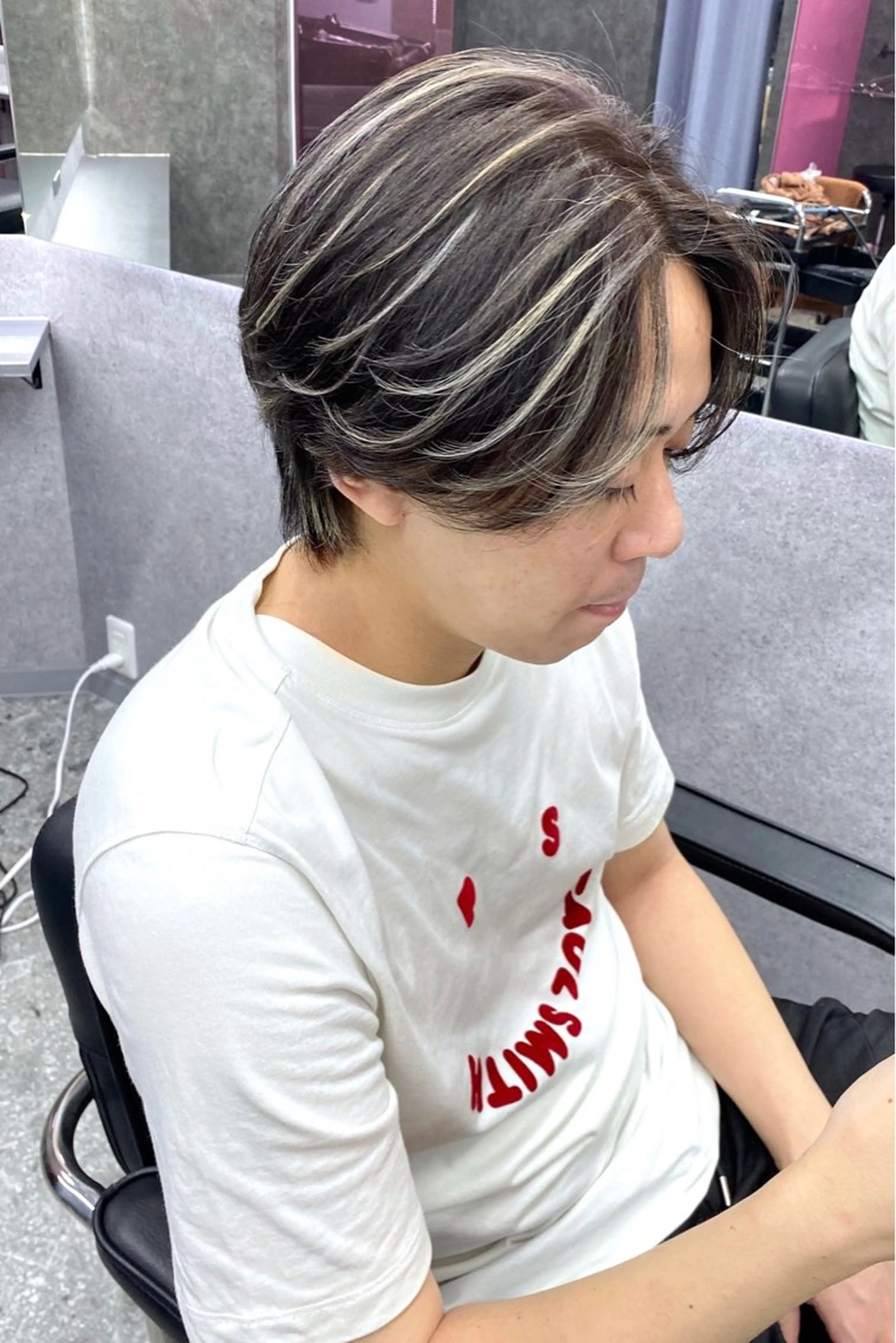 ショート メンズ 曲がる縮毛矯正 髪質改善/西尾 幸樹のヘアスタイル