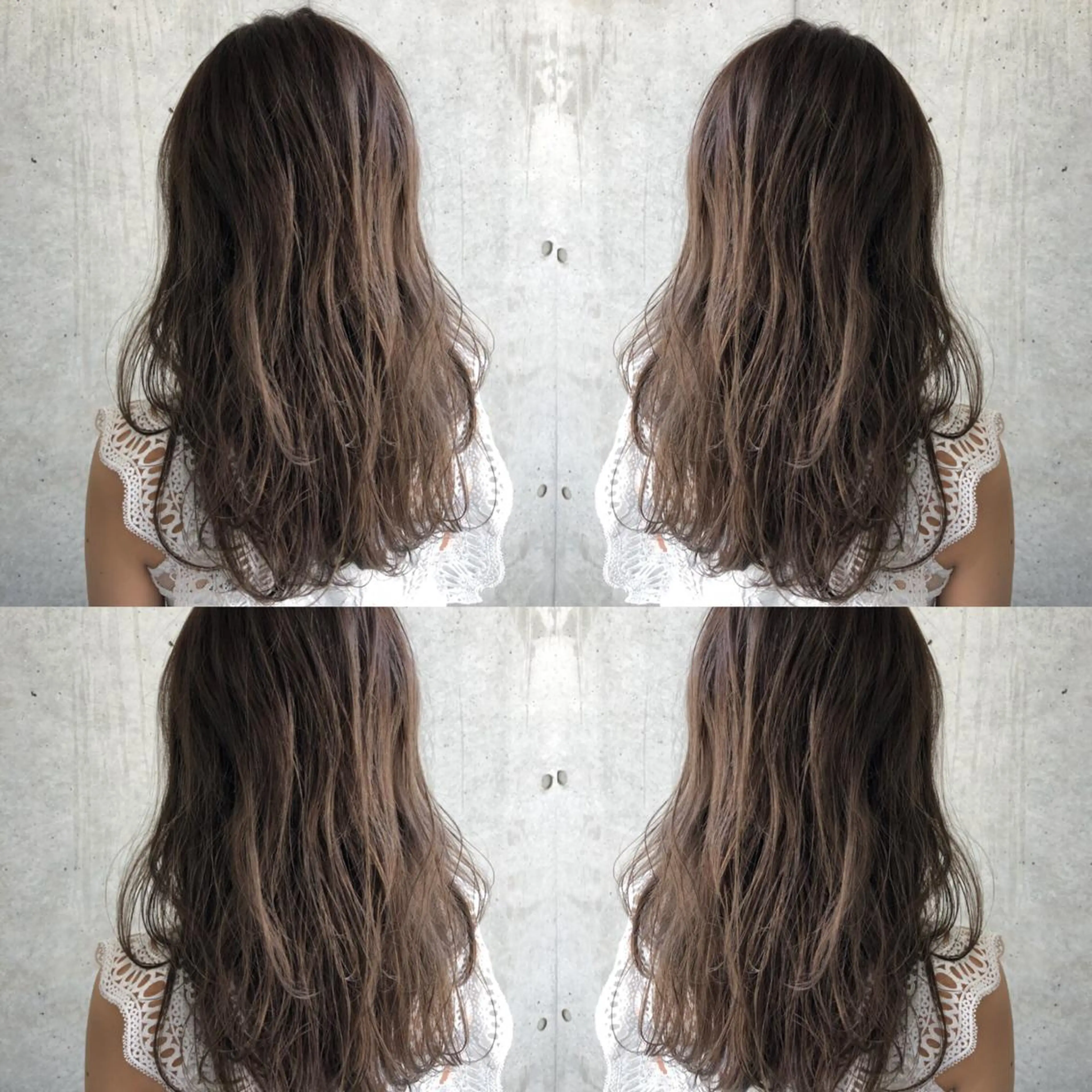 セミロング カラー ヘアアレンジ アッシュ アッシュブラウン ブラウンカラー 立川、北口.ans 黒木 和大のヘアスタイル