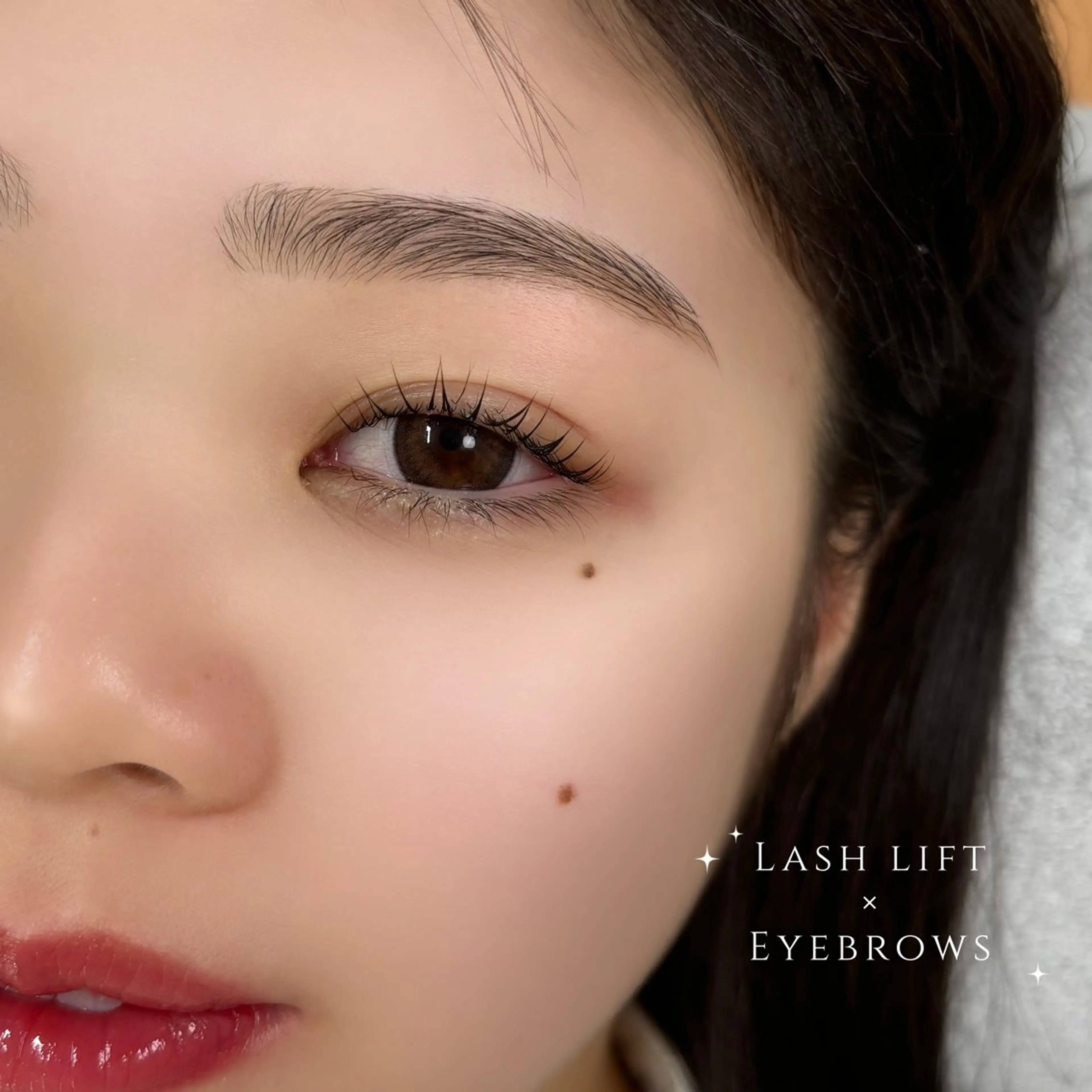 マツエク・マツパ バインドロック カラーマツエク フラットラッシュ まつげパーマ 一重×まつ毛パーマ マツパ FEEL LASH所属・♡Nagisa.S ♡のマツエク・マツパデザイン