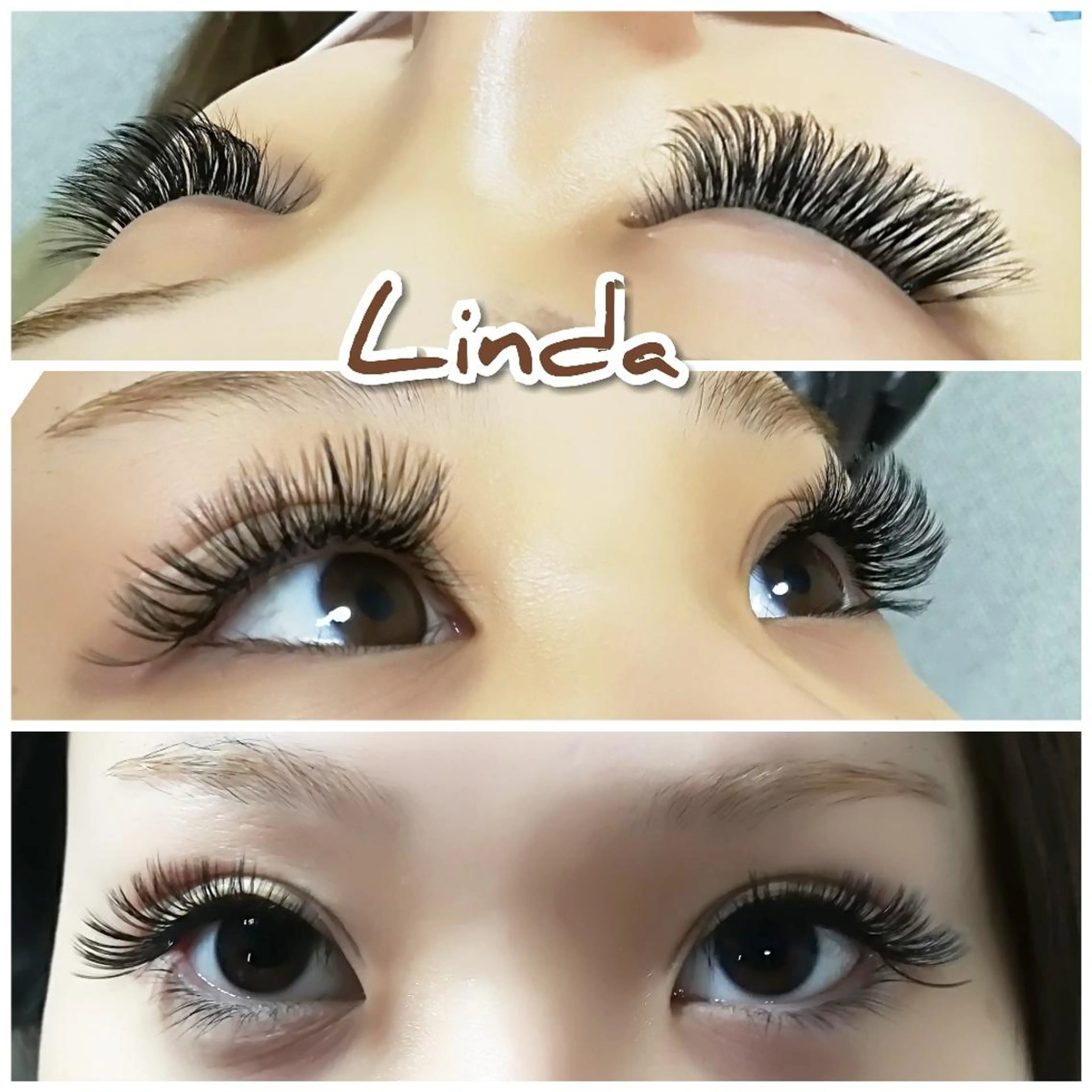 マツエク・マツパ 付け放題 ボリュームラッシュ linda lashesのマツエク・マツパデザイン