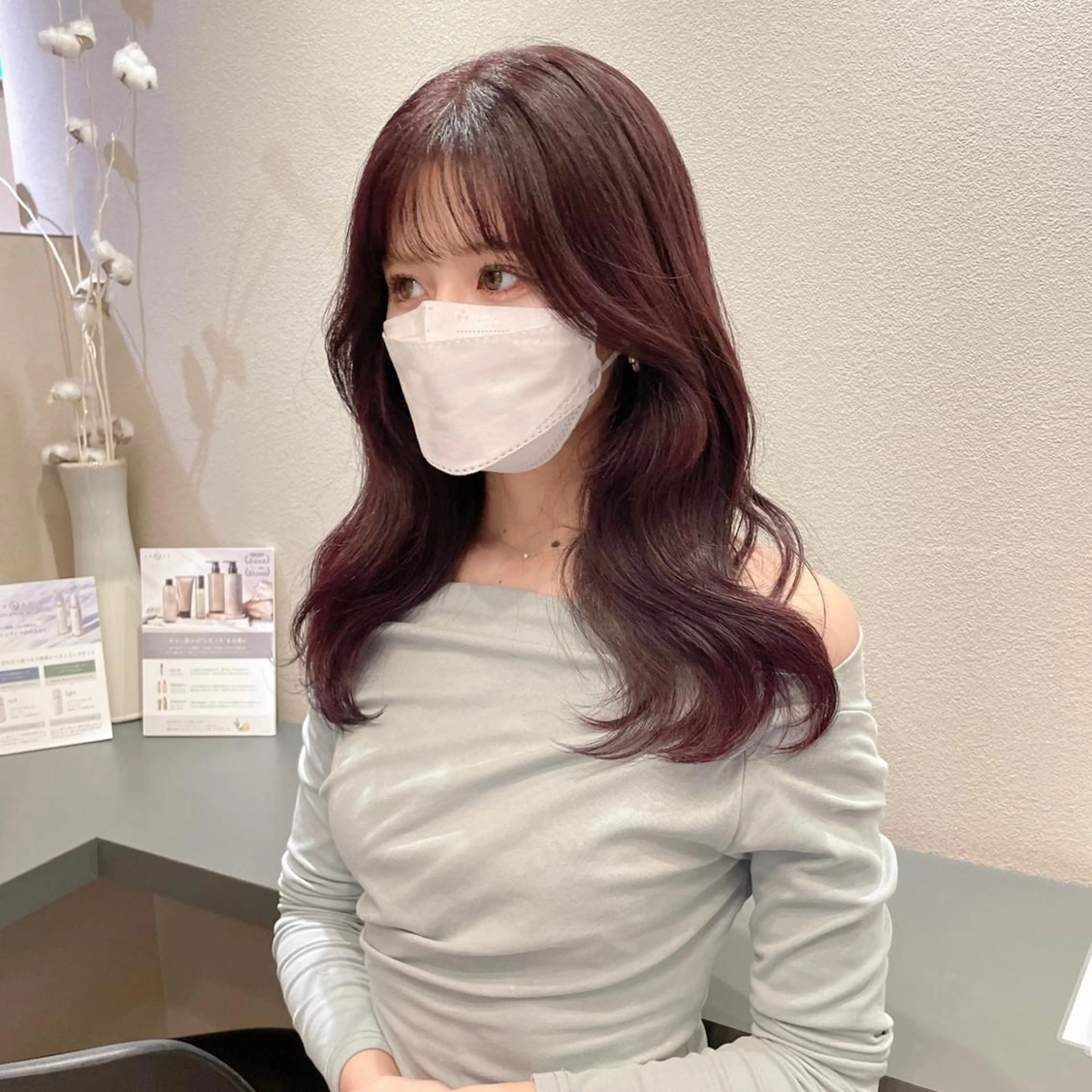 セミロング くびれヘア 石山 洸平のヘアスタイル