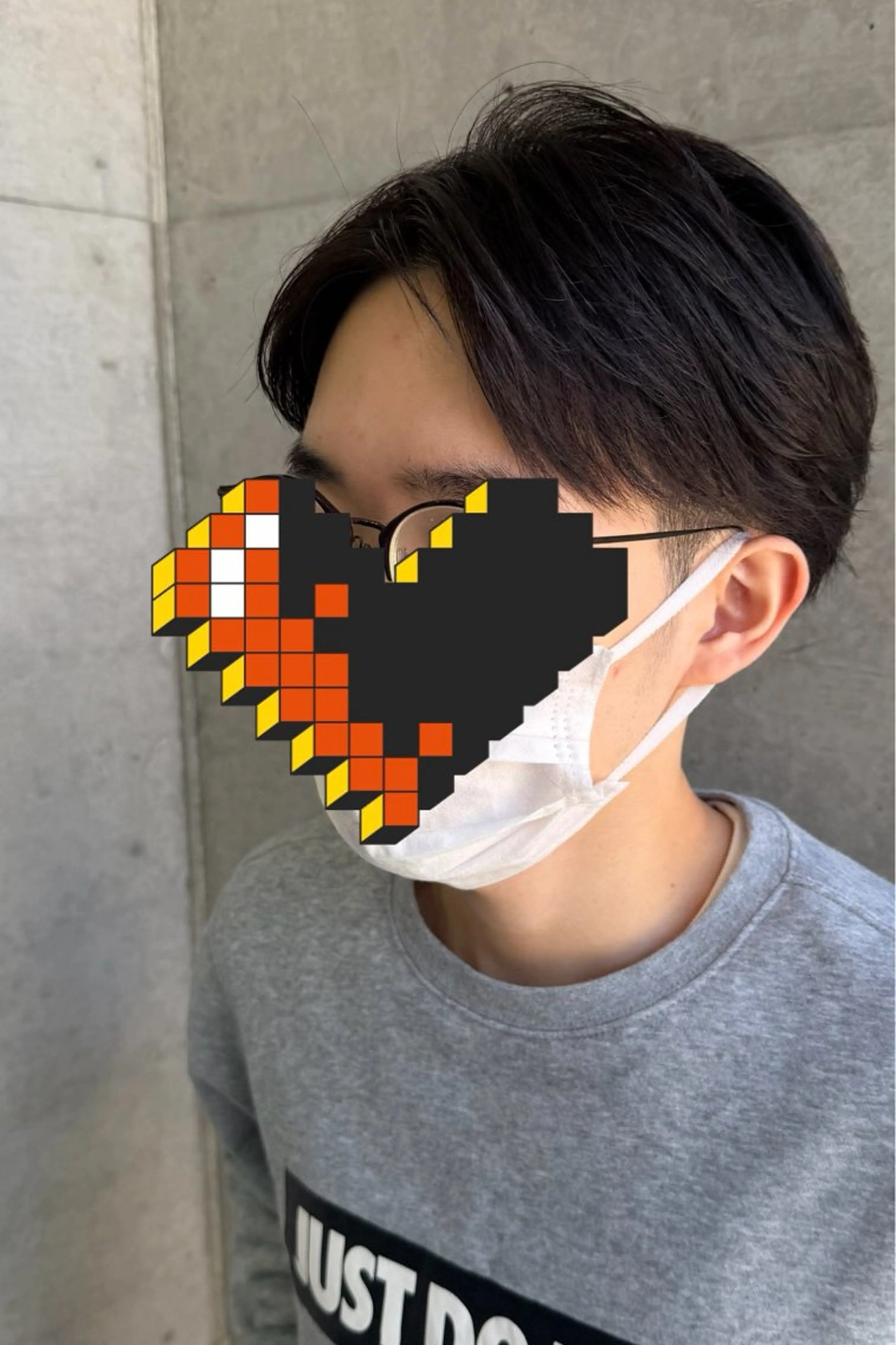 メンズ センターパート カット RYUSEI/メンズ パーマ/レイヤーのヘアスタイル