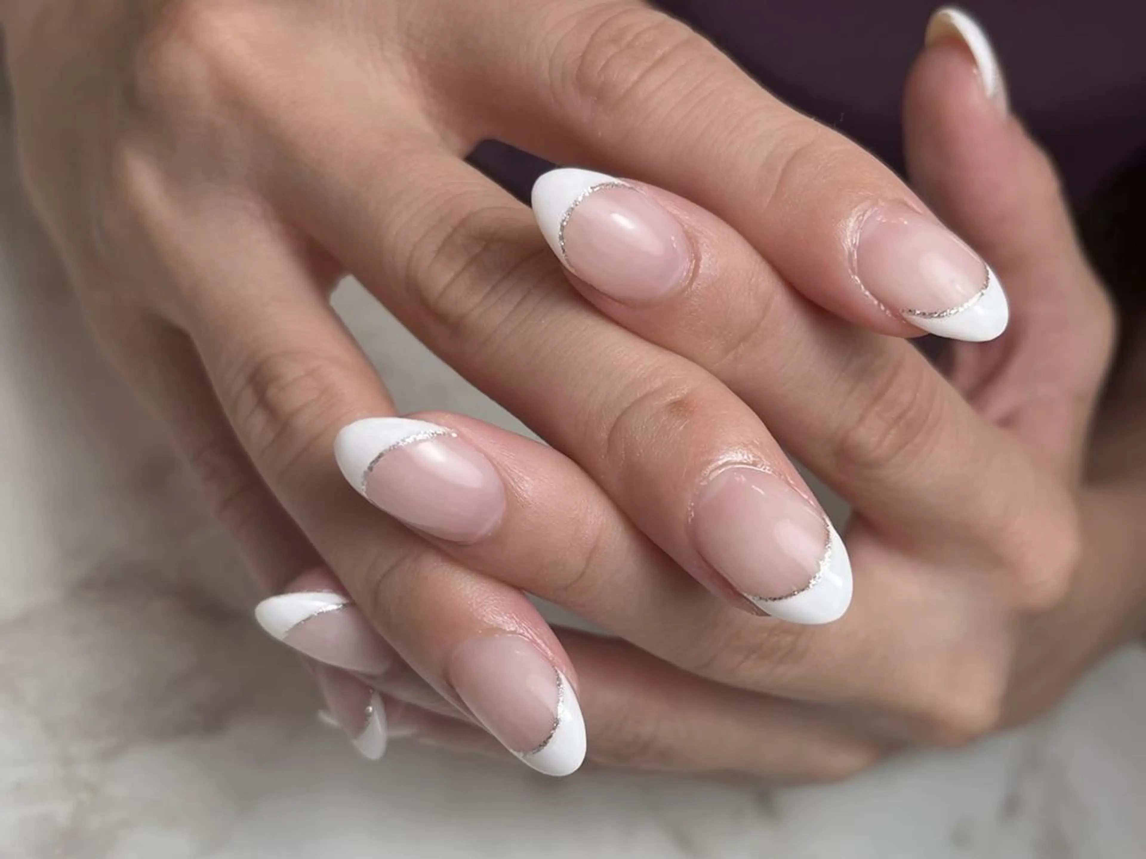 ネイル アートネイル フレンチネイル Ellie Nail Honamiのネイルデザイン