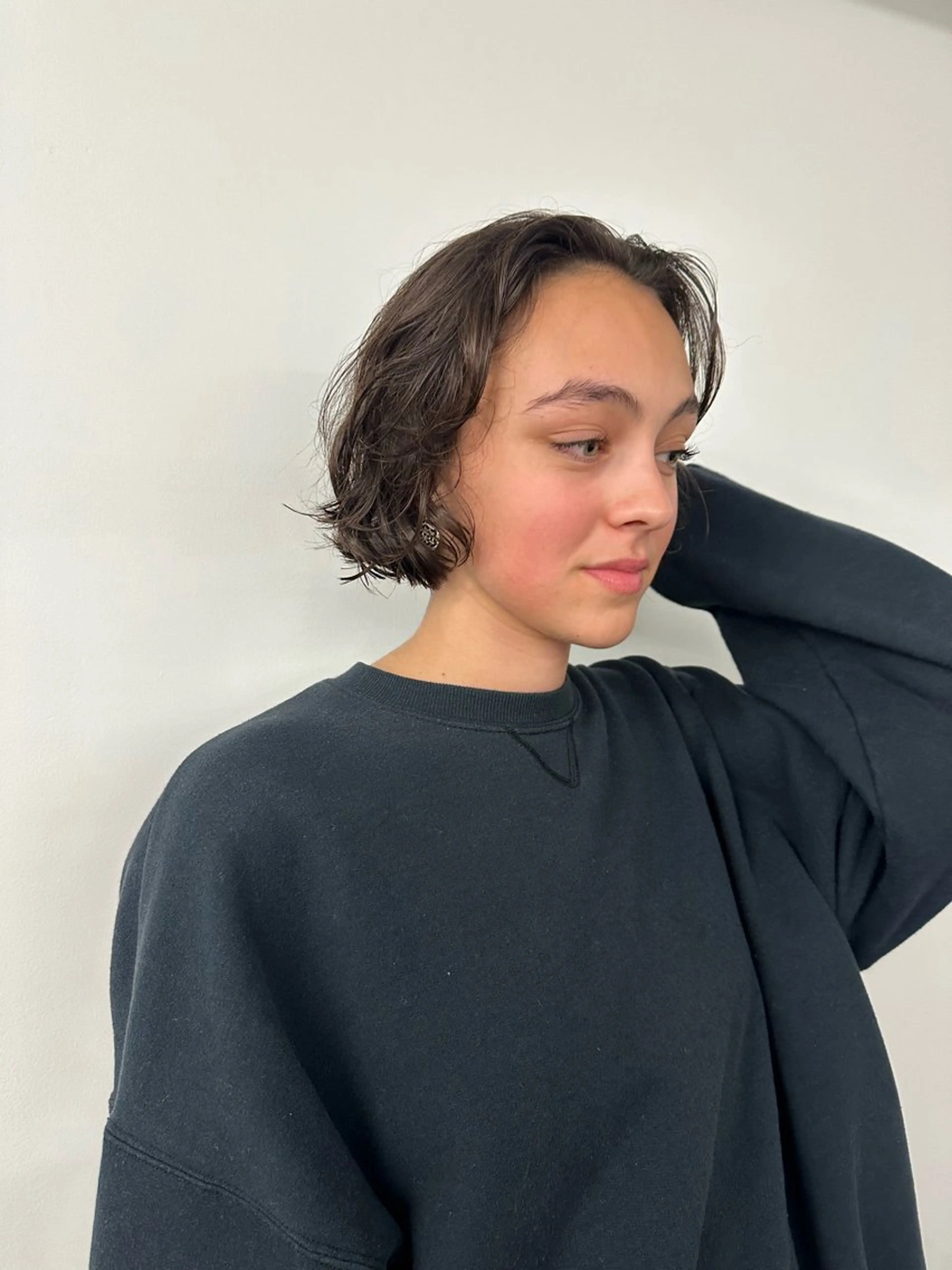 ショート カラー パーマ キッズ カット ヘアカラー トリートメント オトナヘア🌿 harukaのヘアスタイル