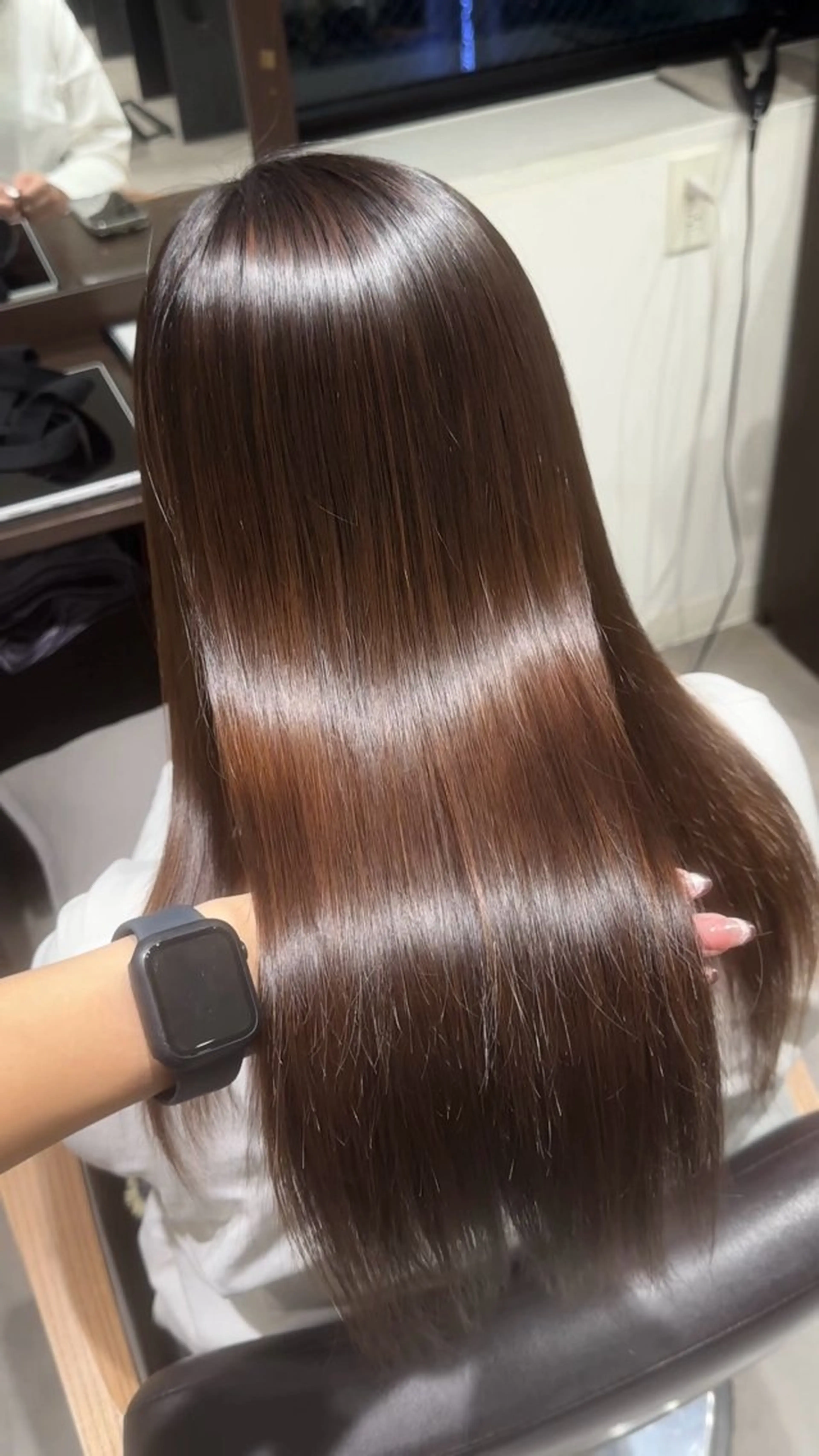 【Euphoria渋谷店】乾かしただけでまとまる髪に🫧ナチュラルストレート（高保湿トリートメント付）の写真