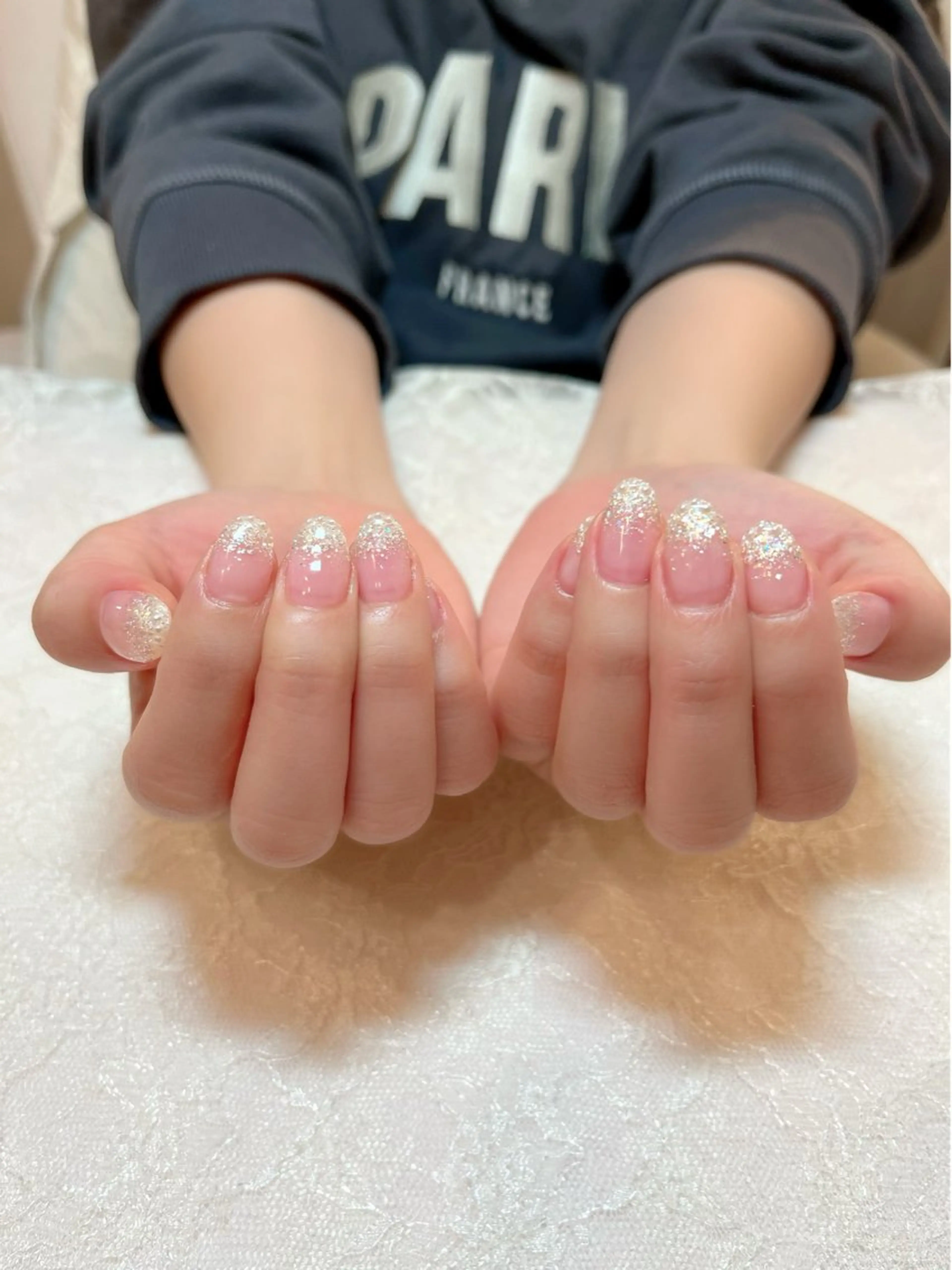 ネイル ラメ(グリッター) ハンドケア aoinail所属・aoi nailのネイルデザイン
