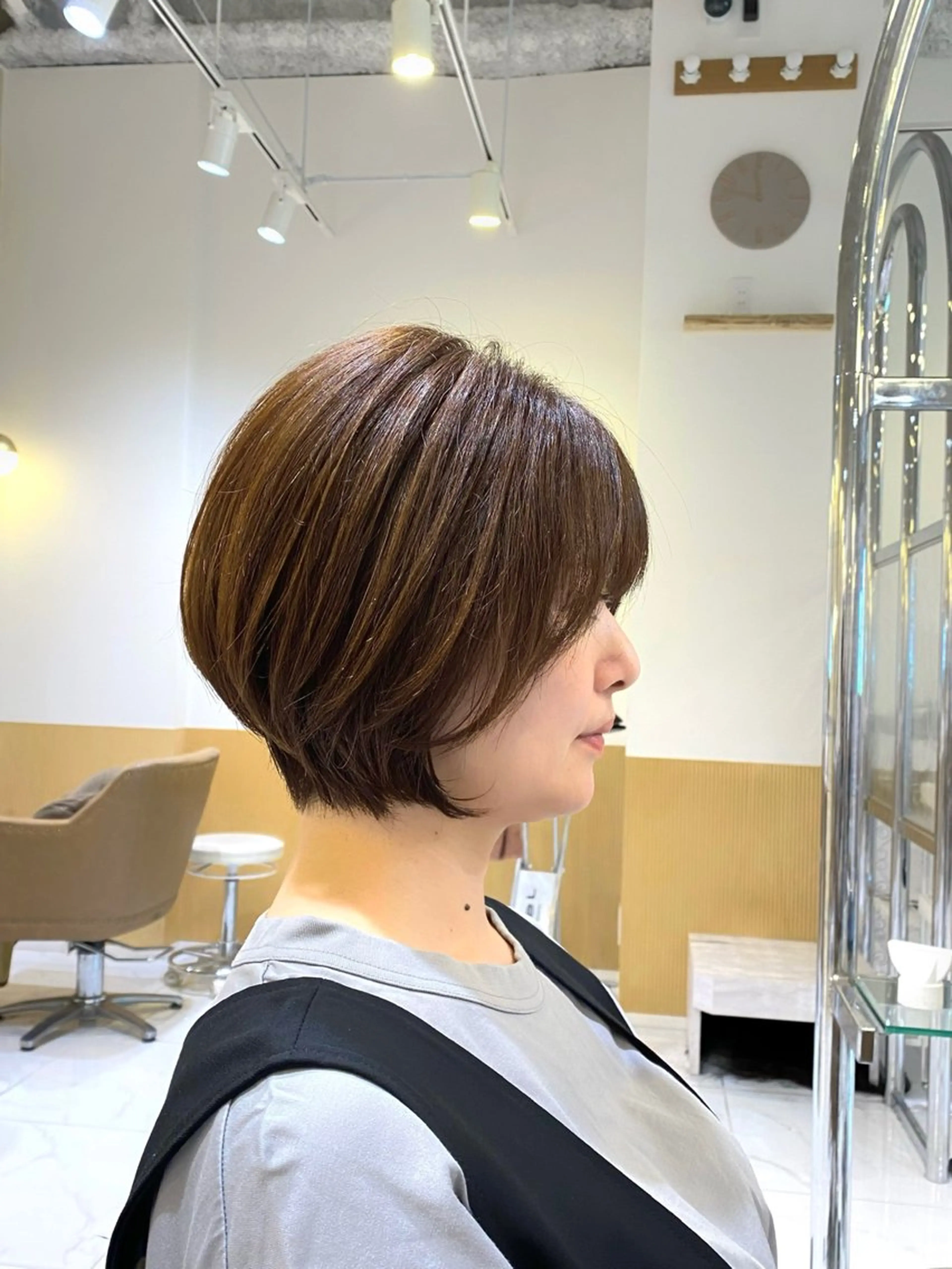ショート カラー ショートボブ ボブ ショートヘア 坂井 茅聖のヘアスタイル