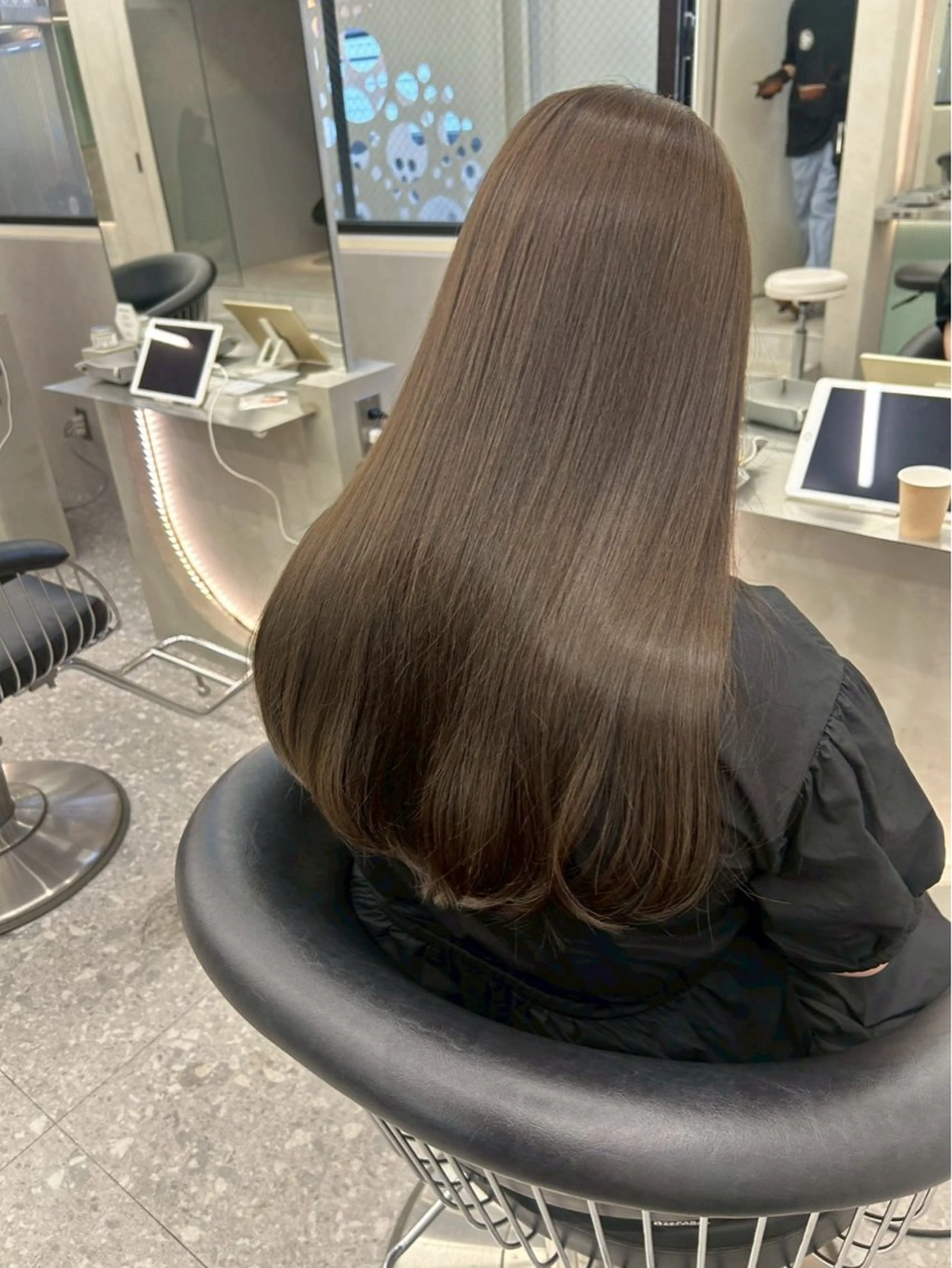 セミロング カラー 🎀大川 錬🎀 ブリーチなしWカラーのヘアスタイル