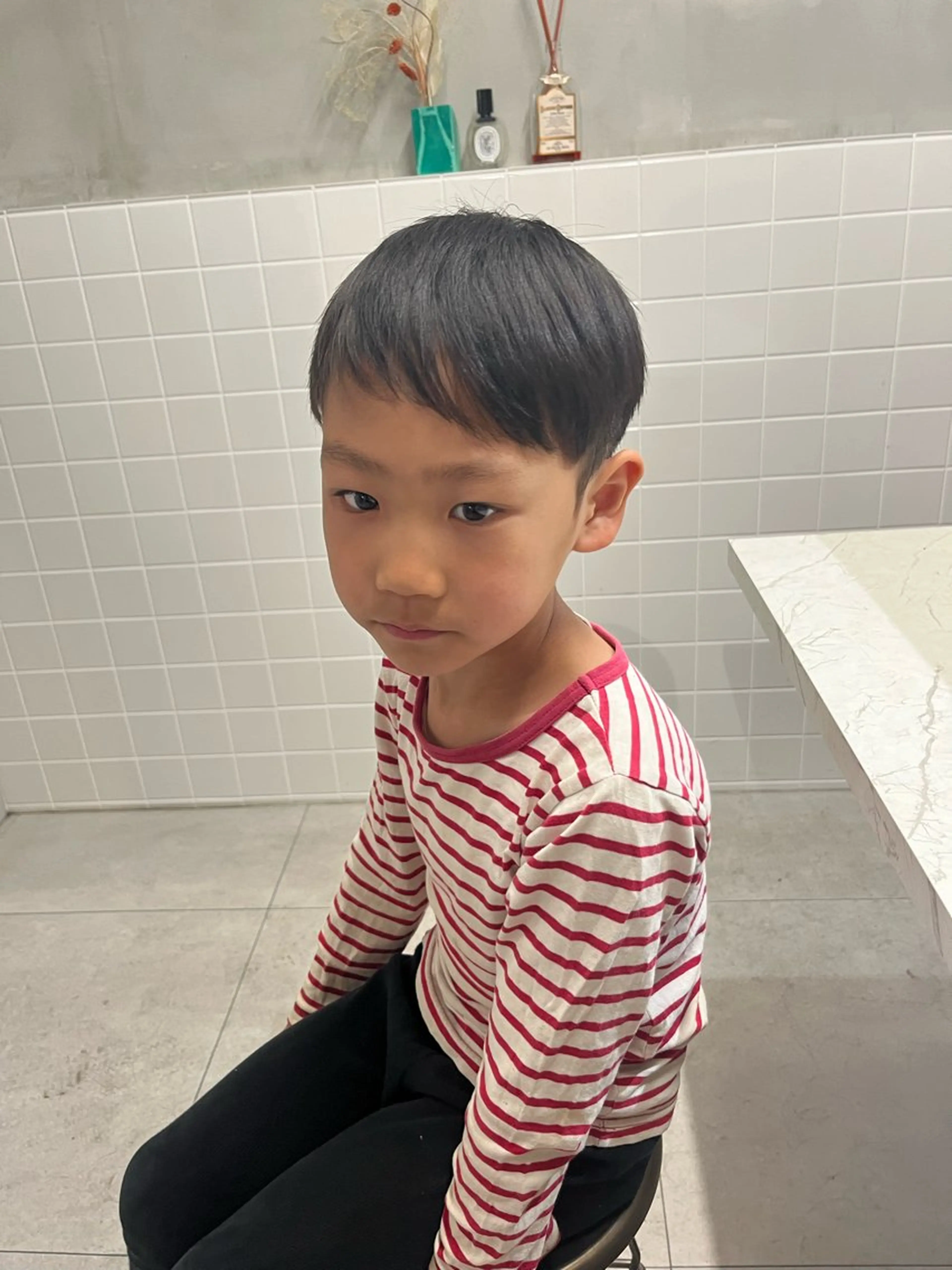 メンズ キッズ 刈り上げ anon Loemのヘアスタイル