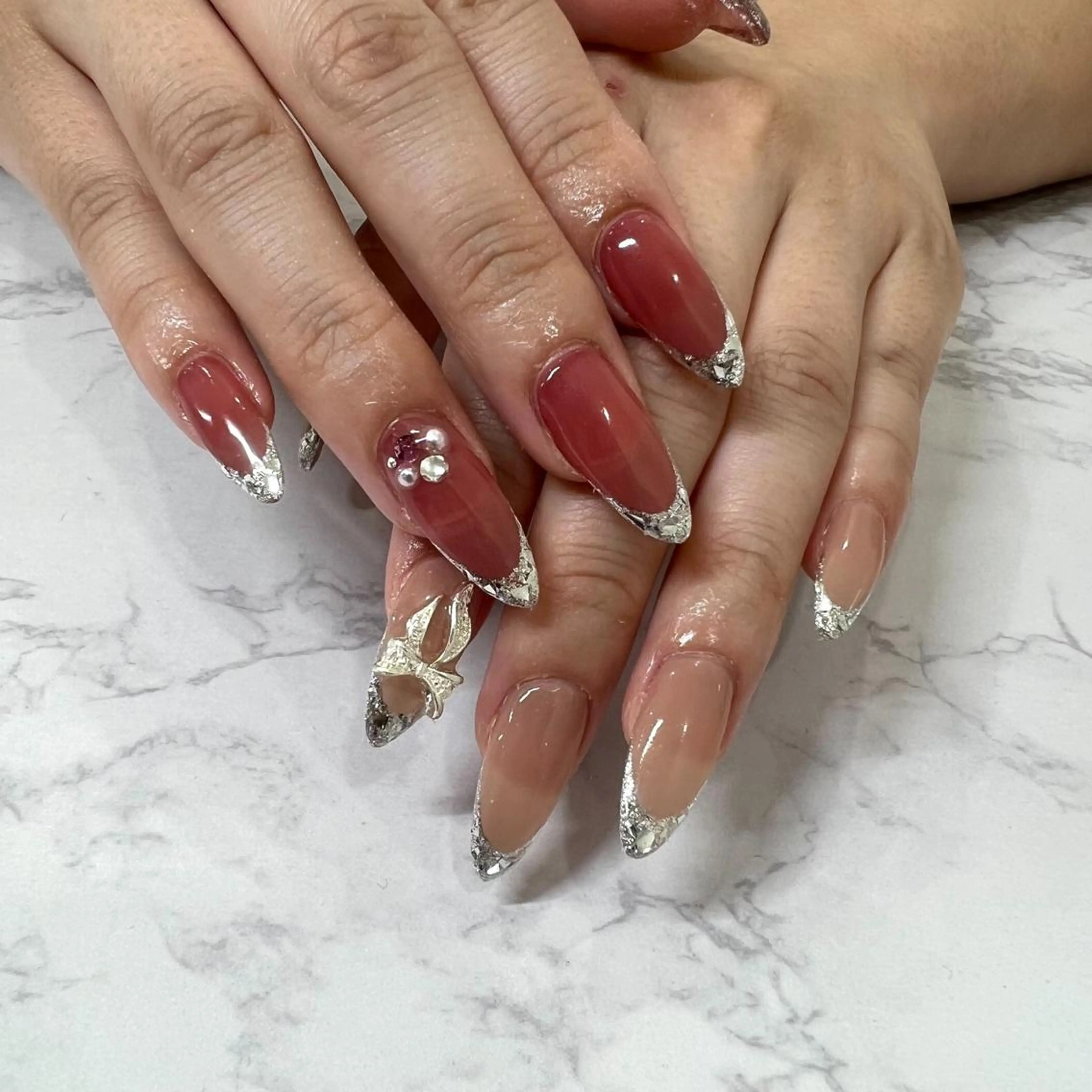 ネイル ハンドネイル フットネイル PEEKABOO京橋 EYE&NAILのネイルデザイン