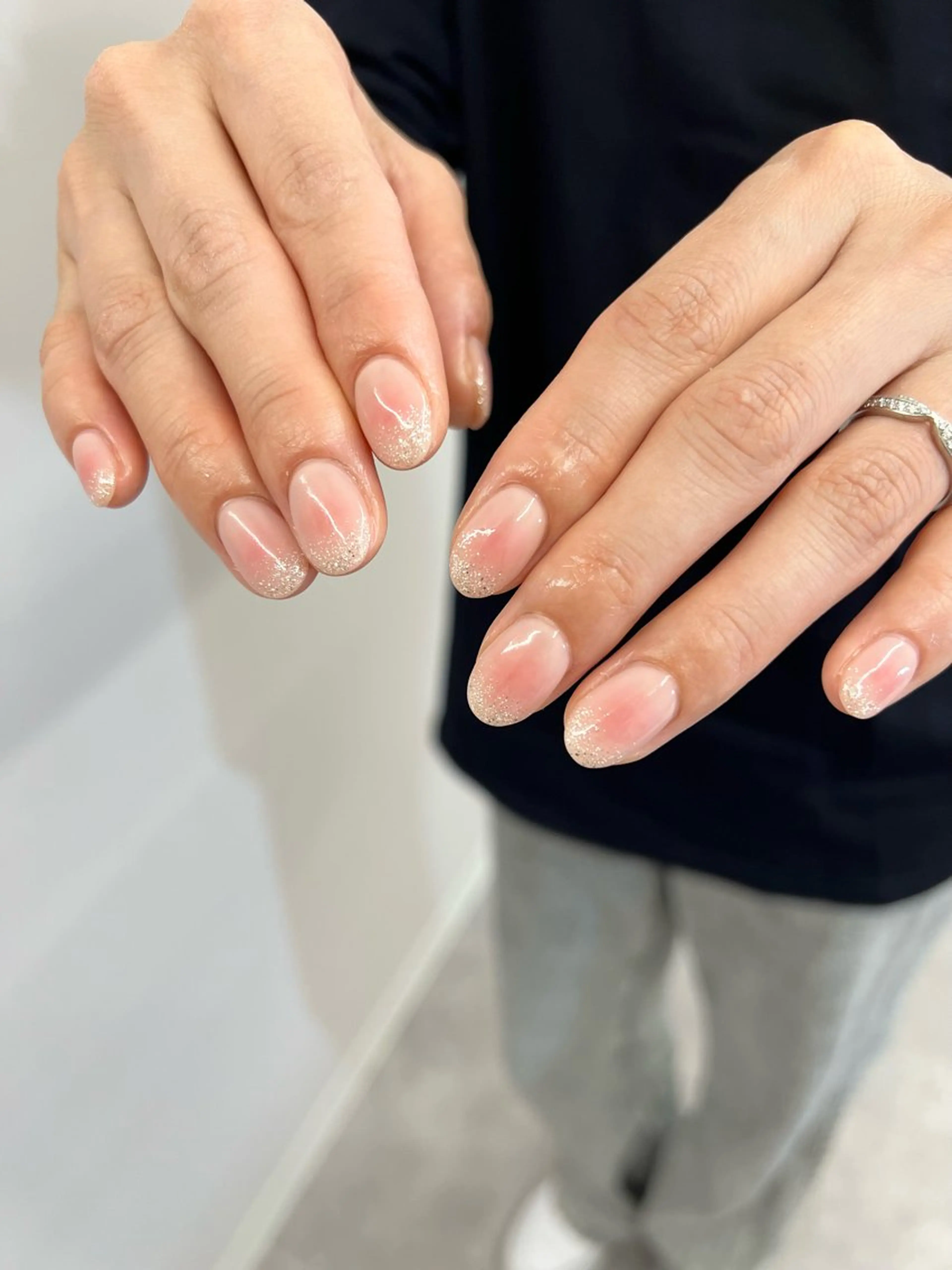 ネイル チークネイル ジェルネイル マグネットネイル ニュアンスネイル パラジェル ハンドネイル ハンドケア Bana_ Nailのネイルデザイン