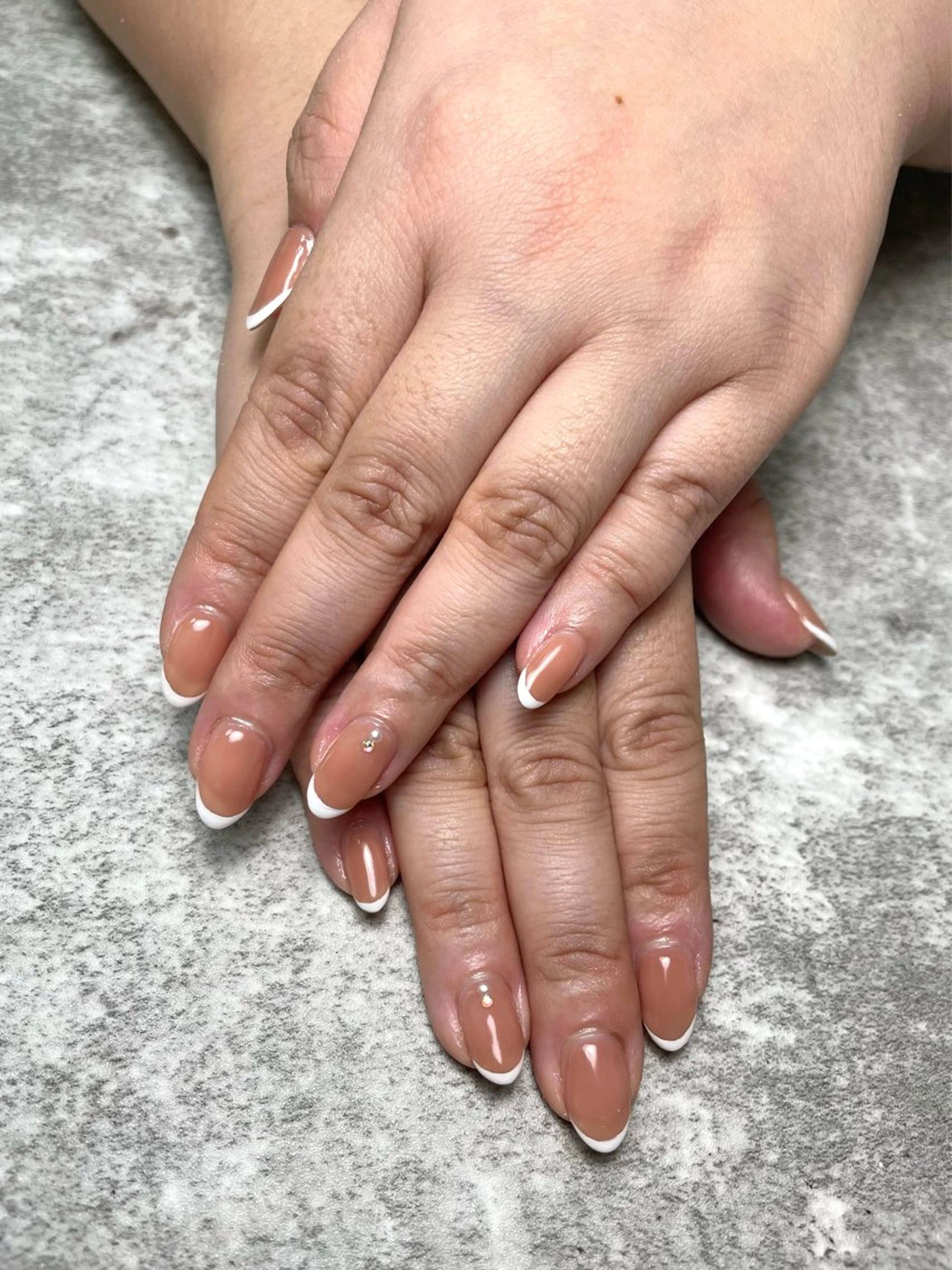 ネイル フレンチネイル ワンカラーネイル RISA joie nailのネイルデザイン