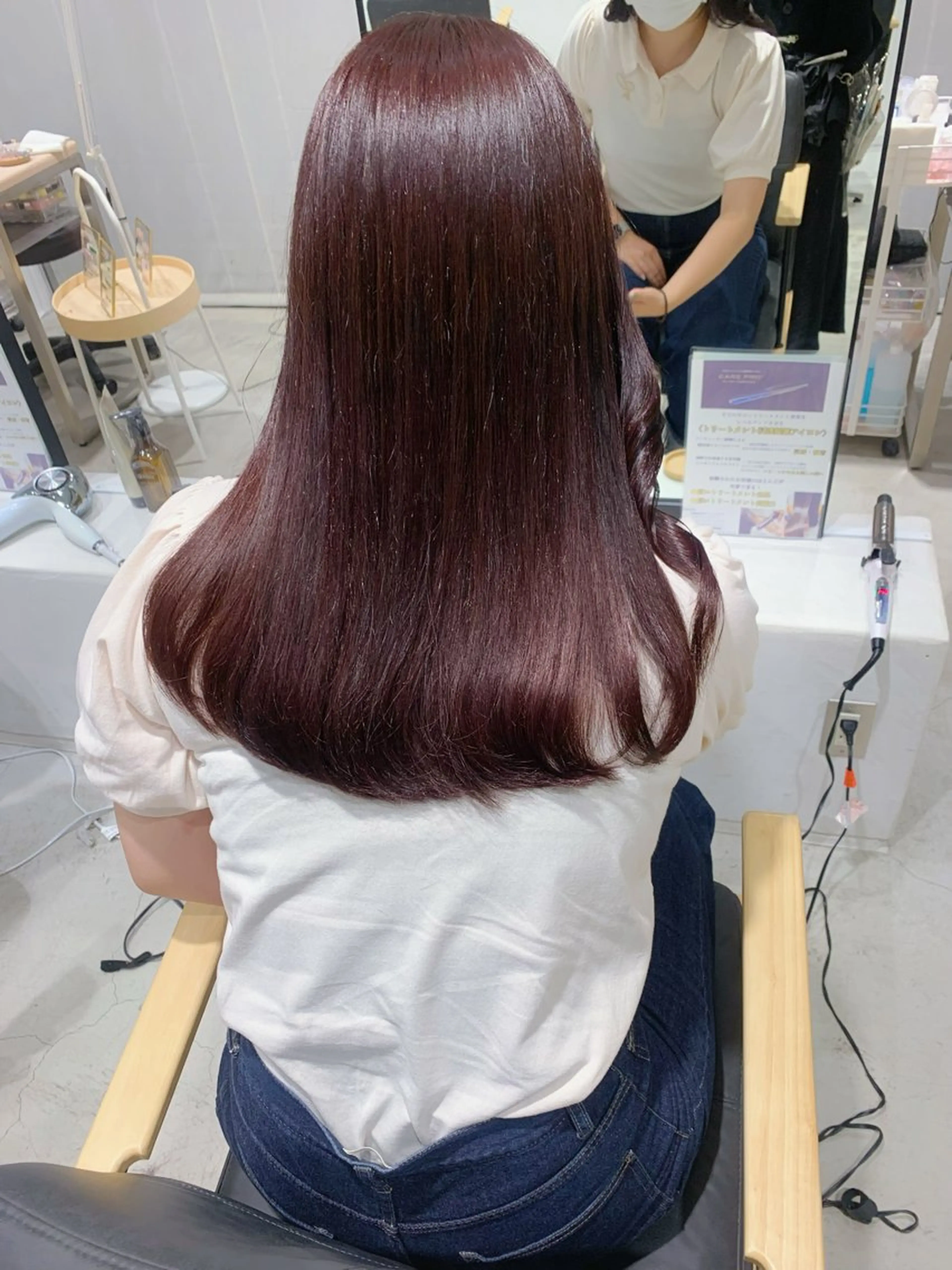 ロング カラー 石橋 華のヘアスタイル