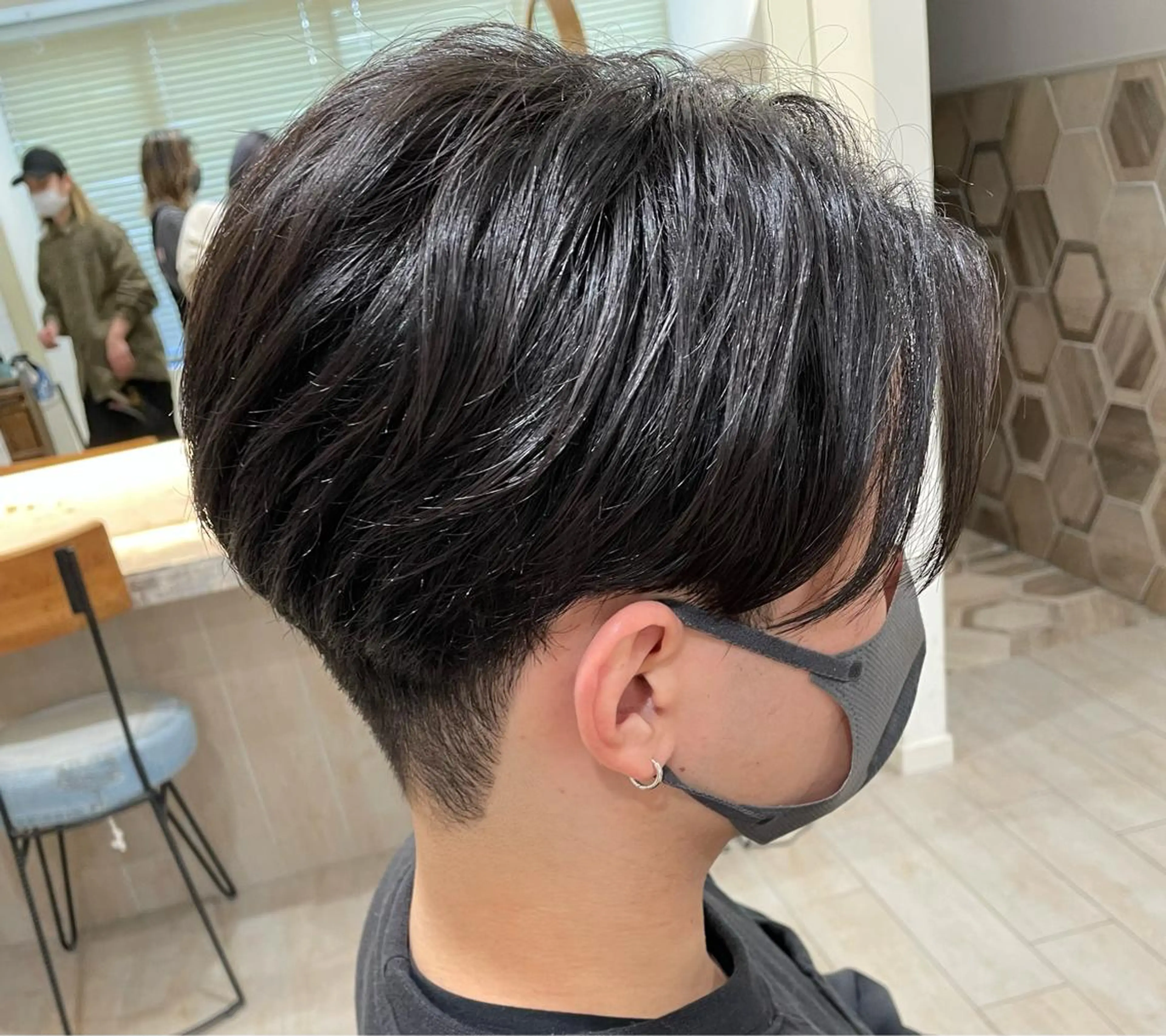 ショート メンズ カット パーマ すげ さやかのヘアスタイル