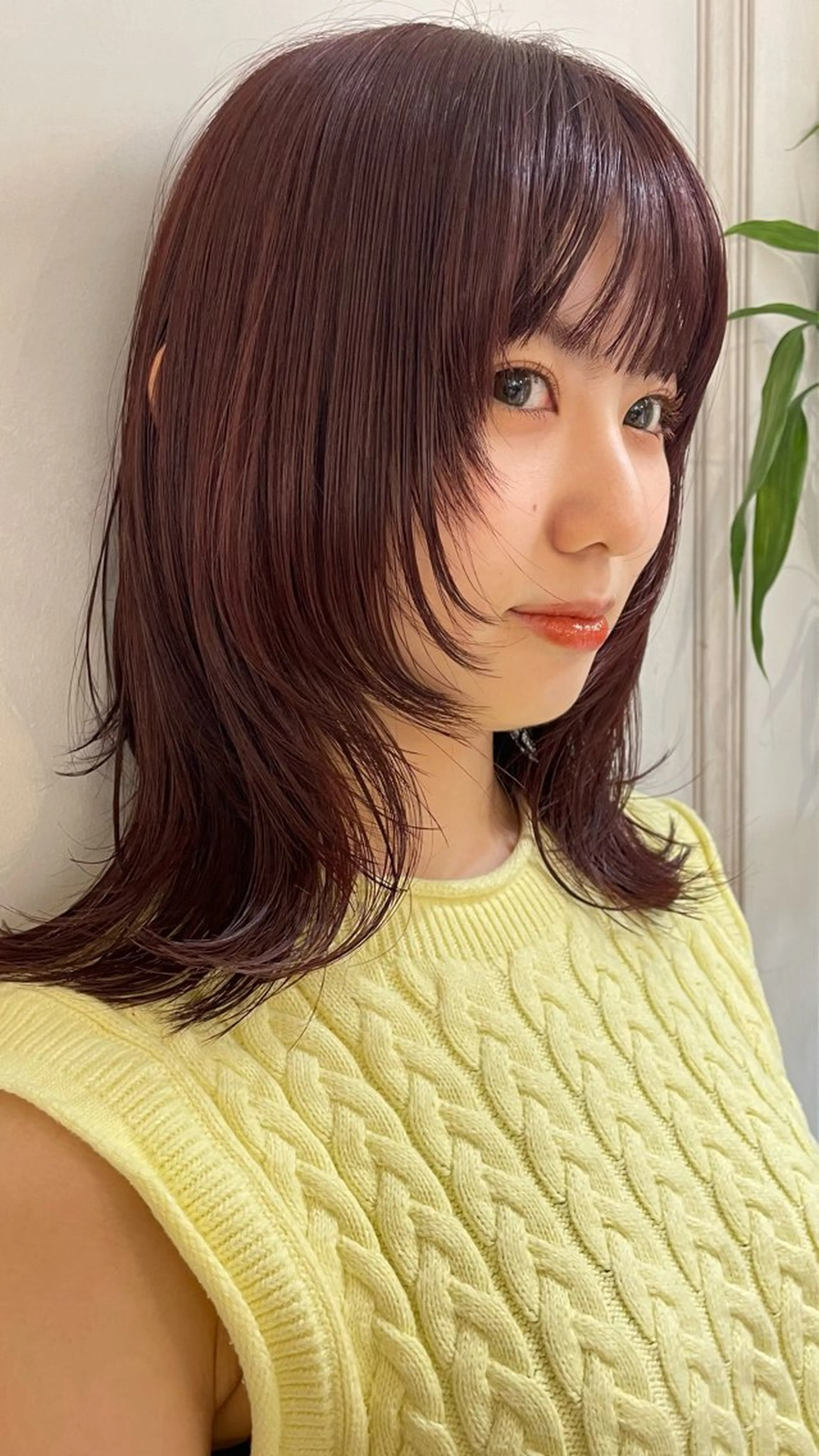 ロング カラー 縮毛矯正 カット ヘアカラー トリートメント 暖色/ダブルカラー/ レッド/ kanaのヘアスタイル