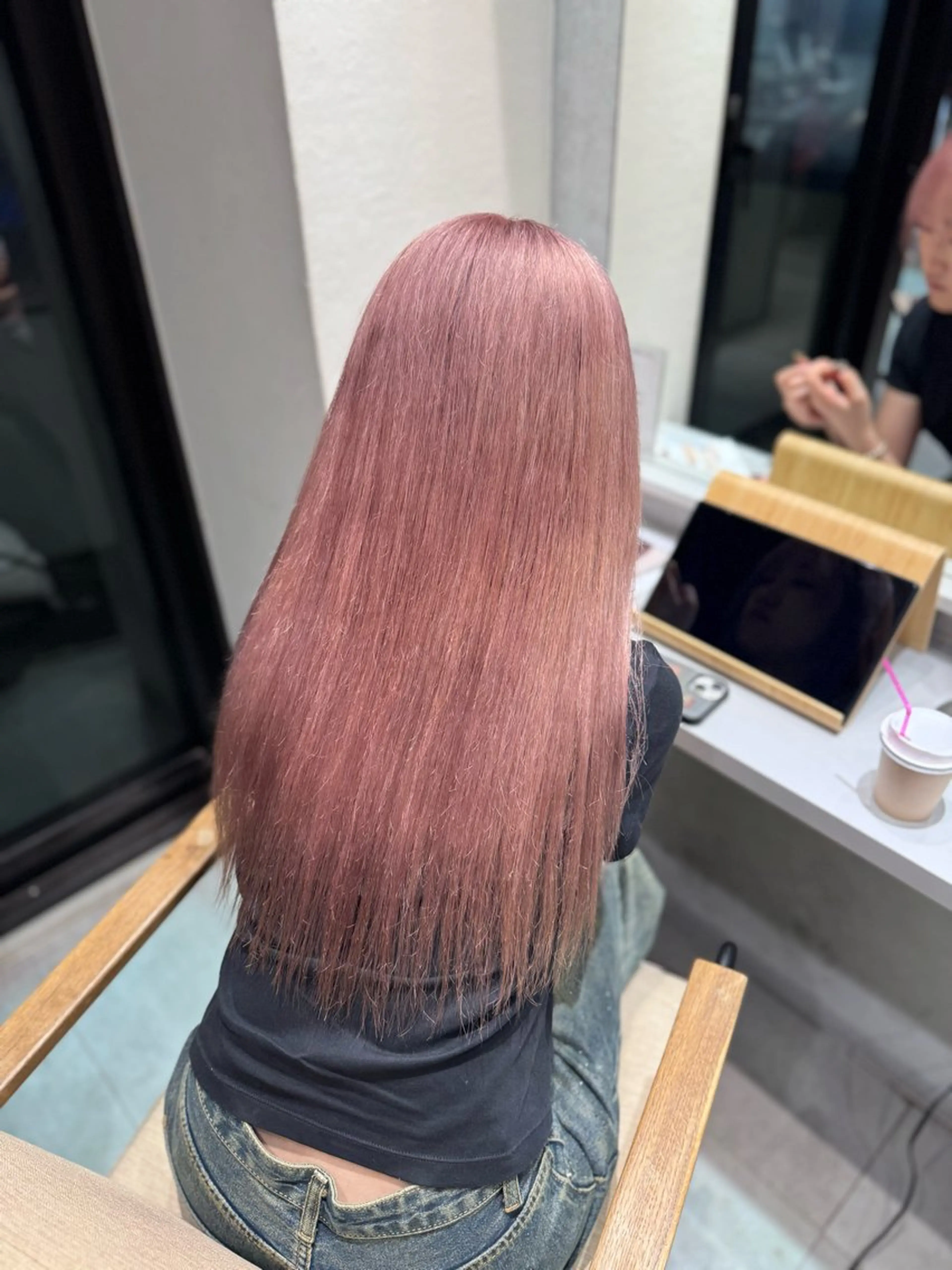 セミロング カラー ヘアカラー ai 梅田/暖色カラーのヘアスタイル