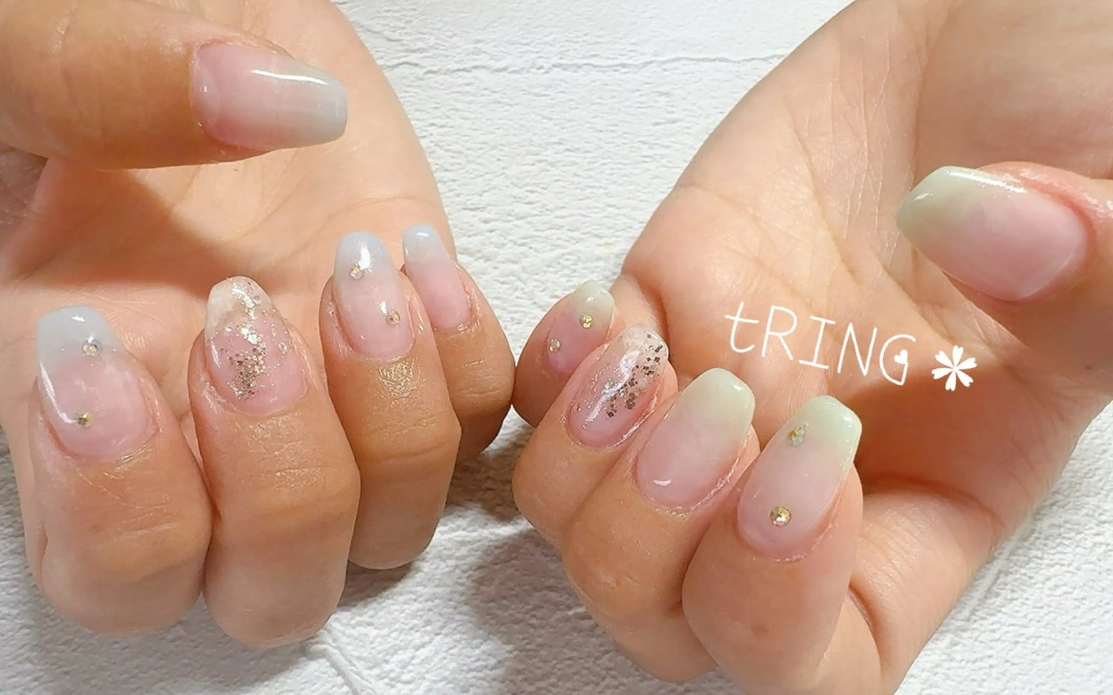 ネイル ハンドネイル tRING＊ しいの木台のネイルデザイン