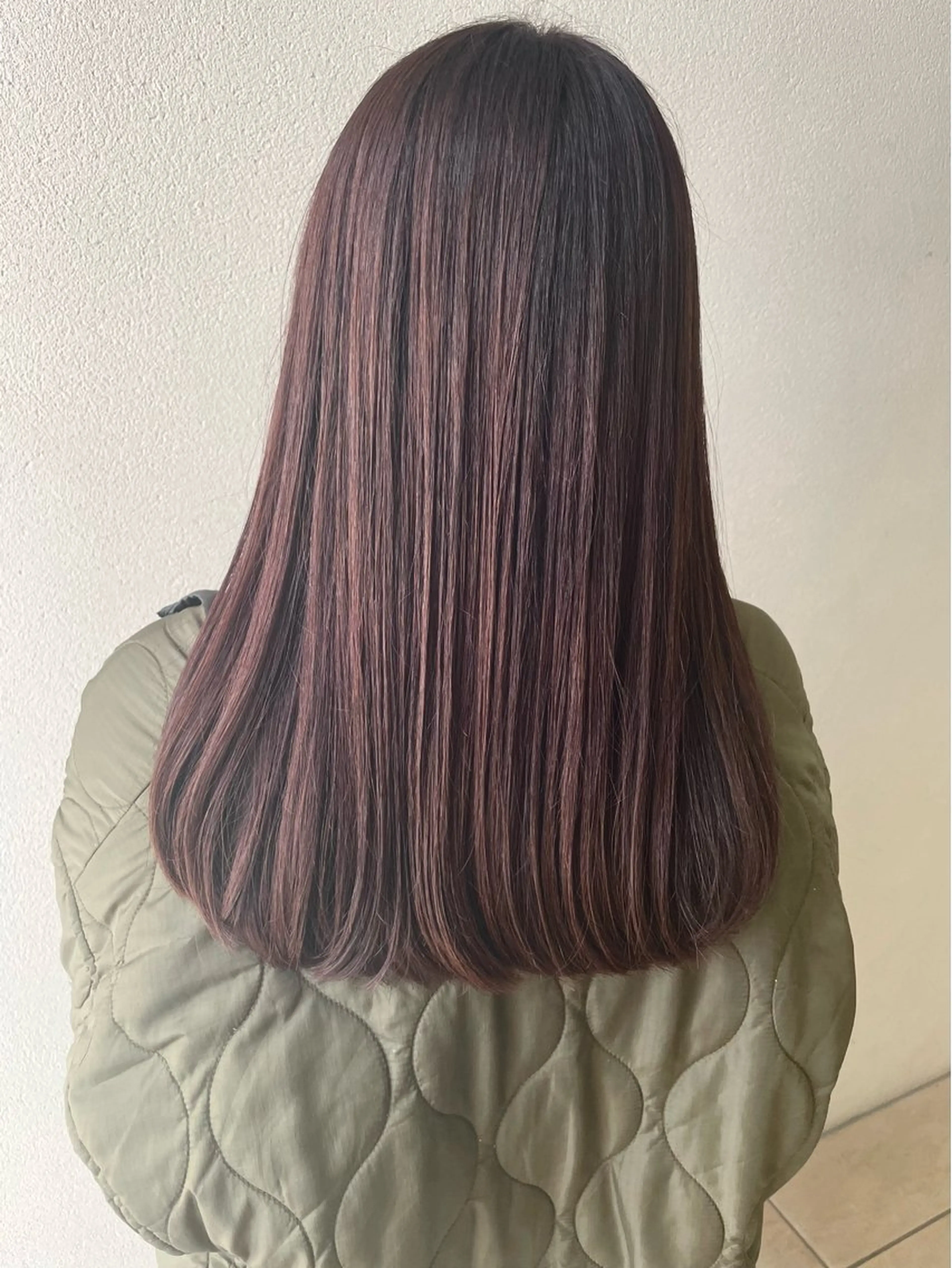 セミロング カラー ブラウンカラー 沢田 瞳のヘアスタイル