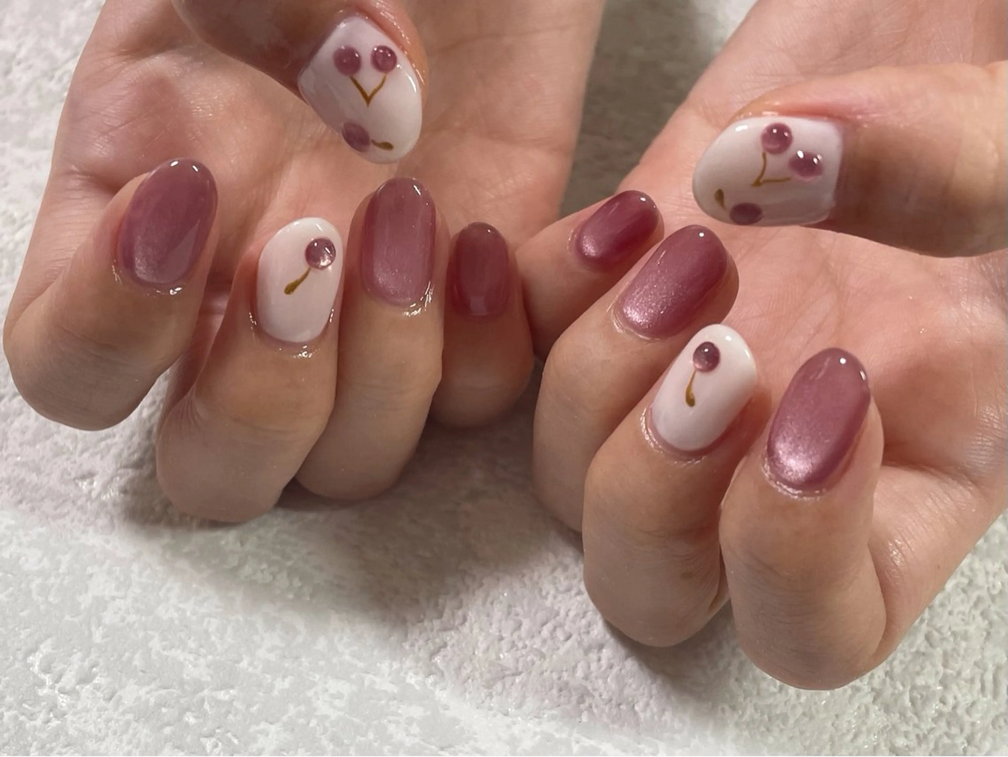 ネイル オーロラネイル フットネイル フレンチネイル ジェルネイル 韓国ネイル ハンドネイル kiki nail 二子玉川のネイルデザイン