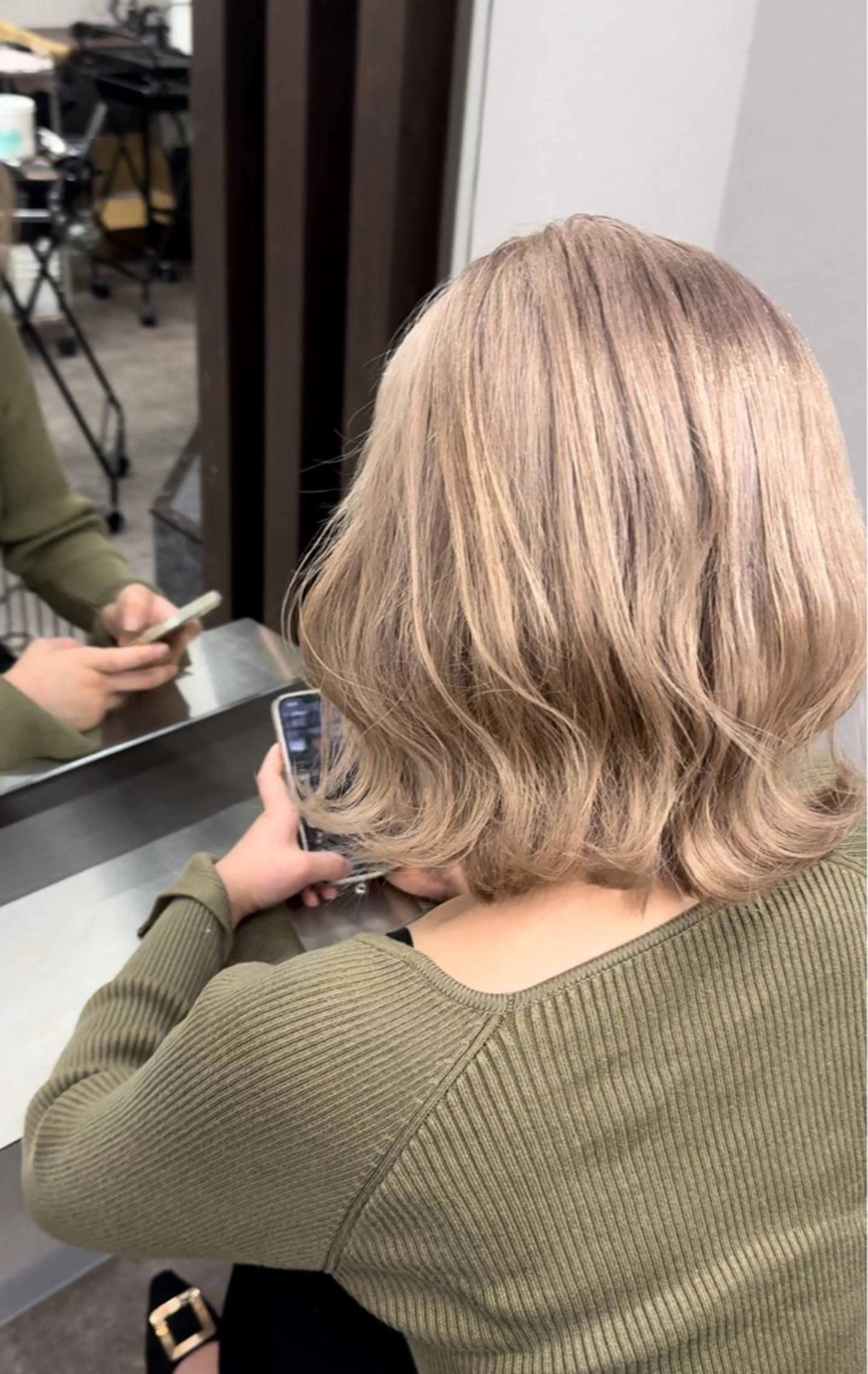 ショート ボブ ヘアカラー 新越谷ハイトーン/ 透明感カラー/ryuのヘアスタイル