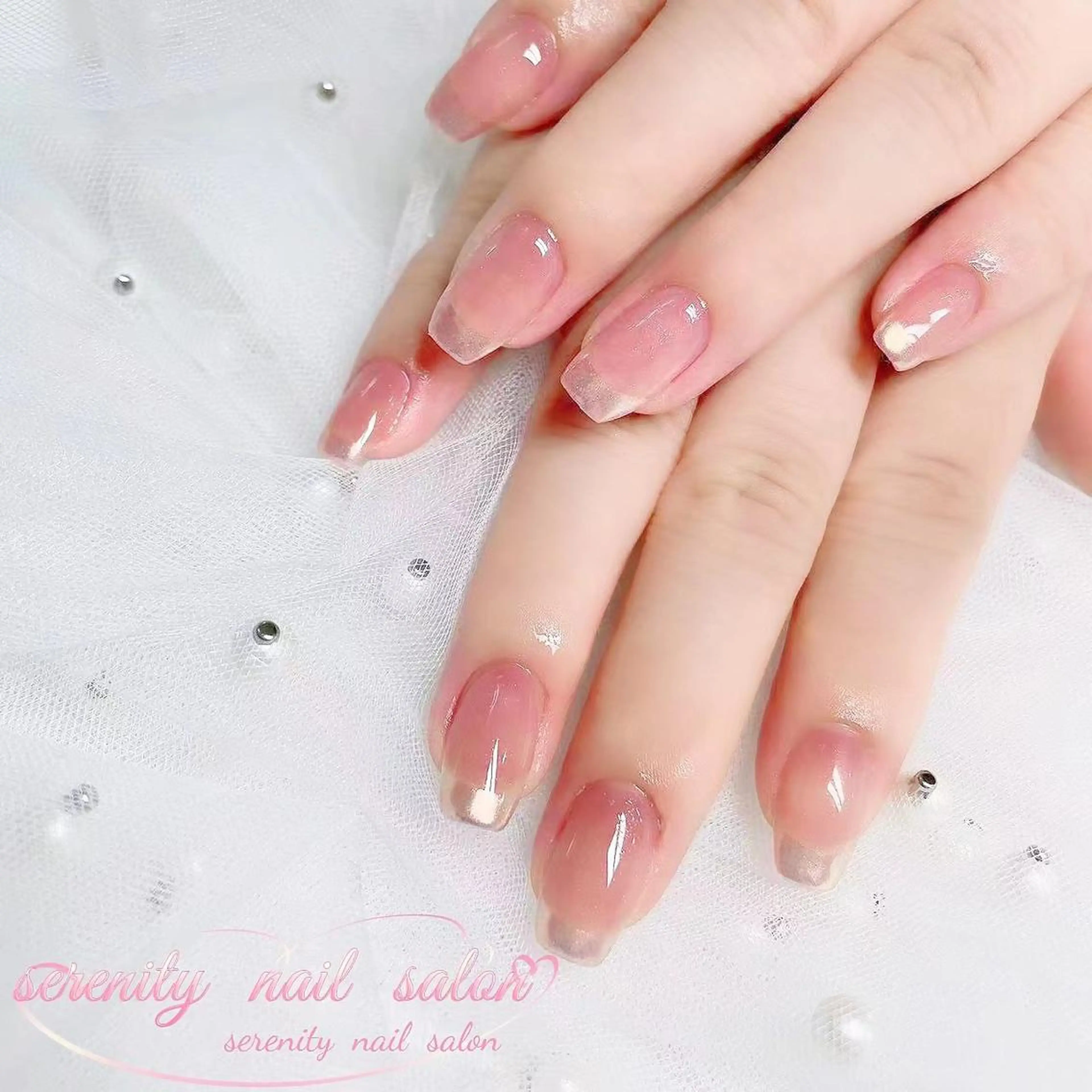 ネイル ハンドネイル ハンドケア ✨Serenity ワンホンネイルのネイルデザイン